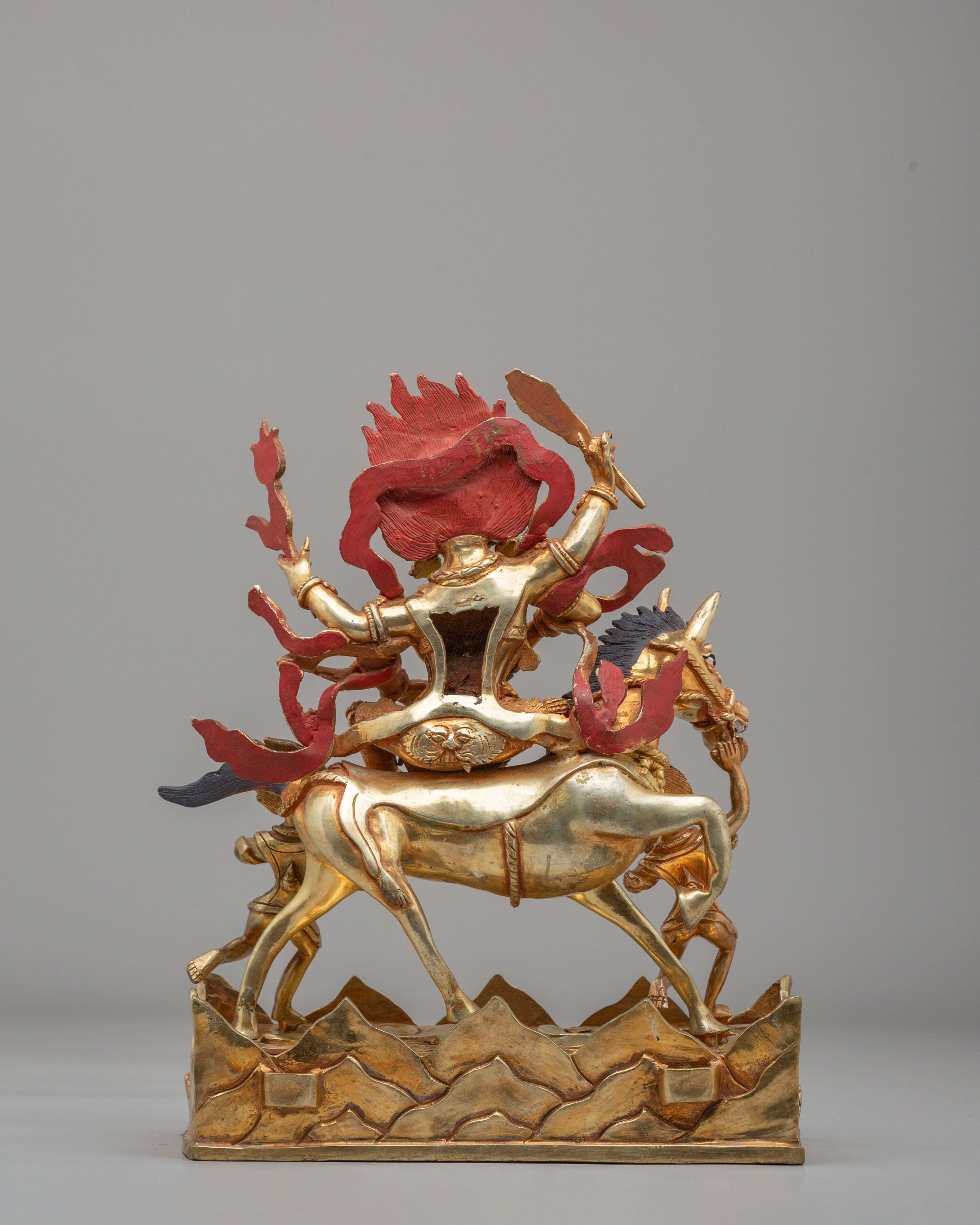 Palden Lhamo Spiritual Sculpture | Tibetan Protector Deity Statue