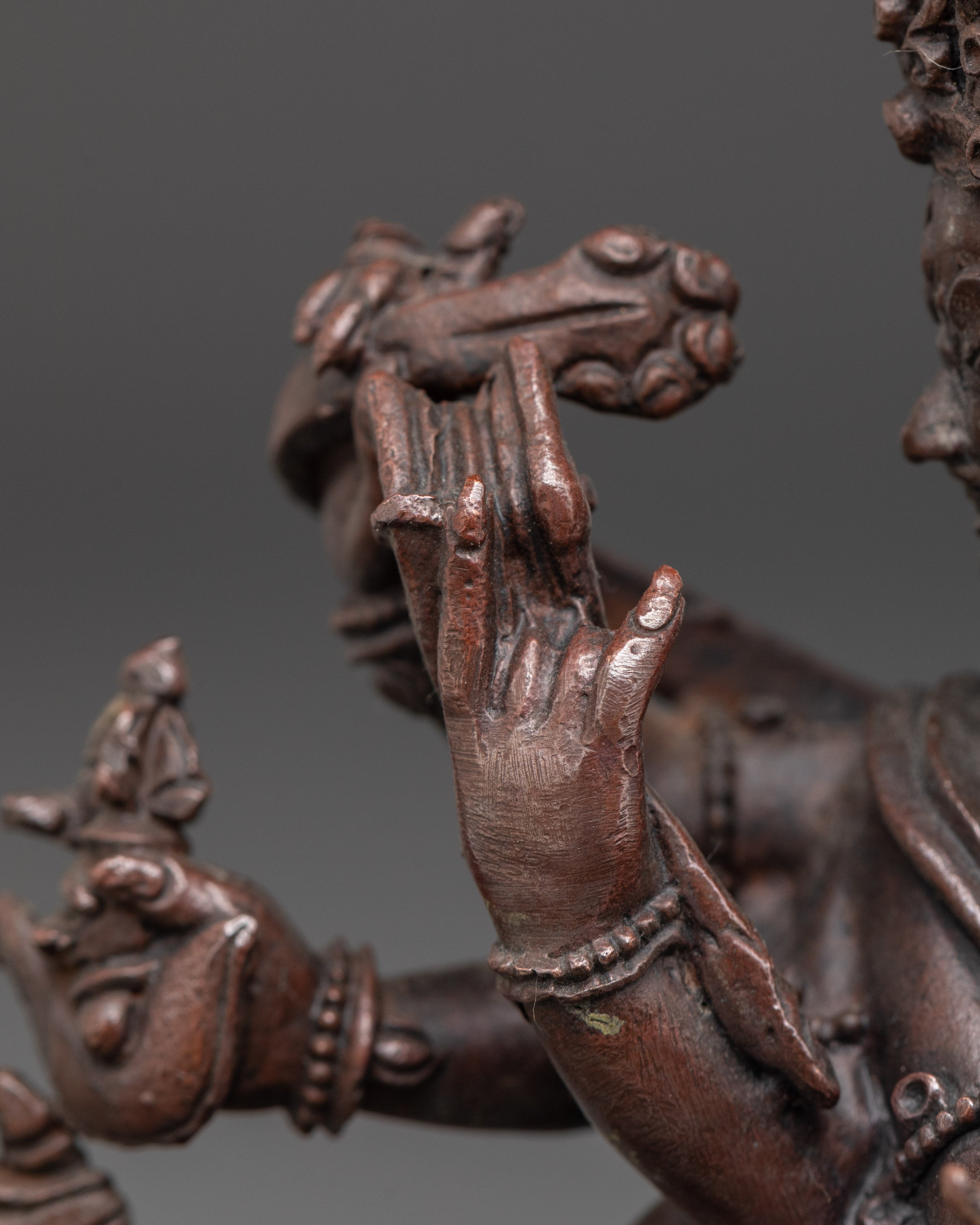 Divine Buddhist Protection Icon Chakrasambhara Statue | Buddhist Tantric Icon for Altar