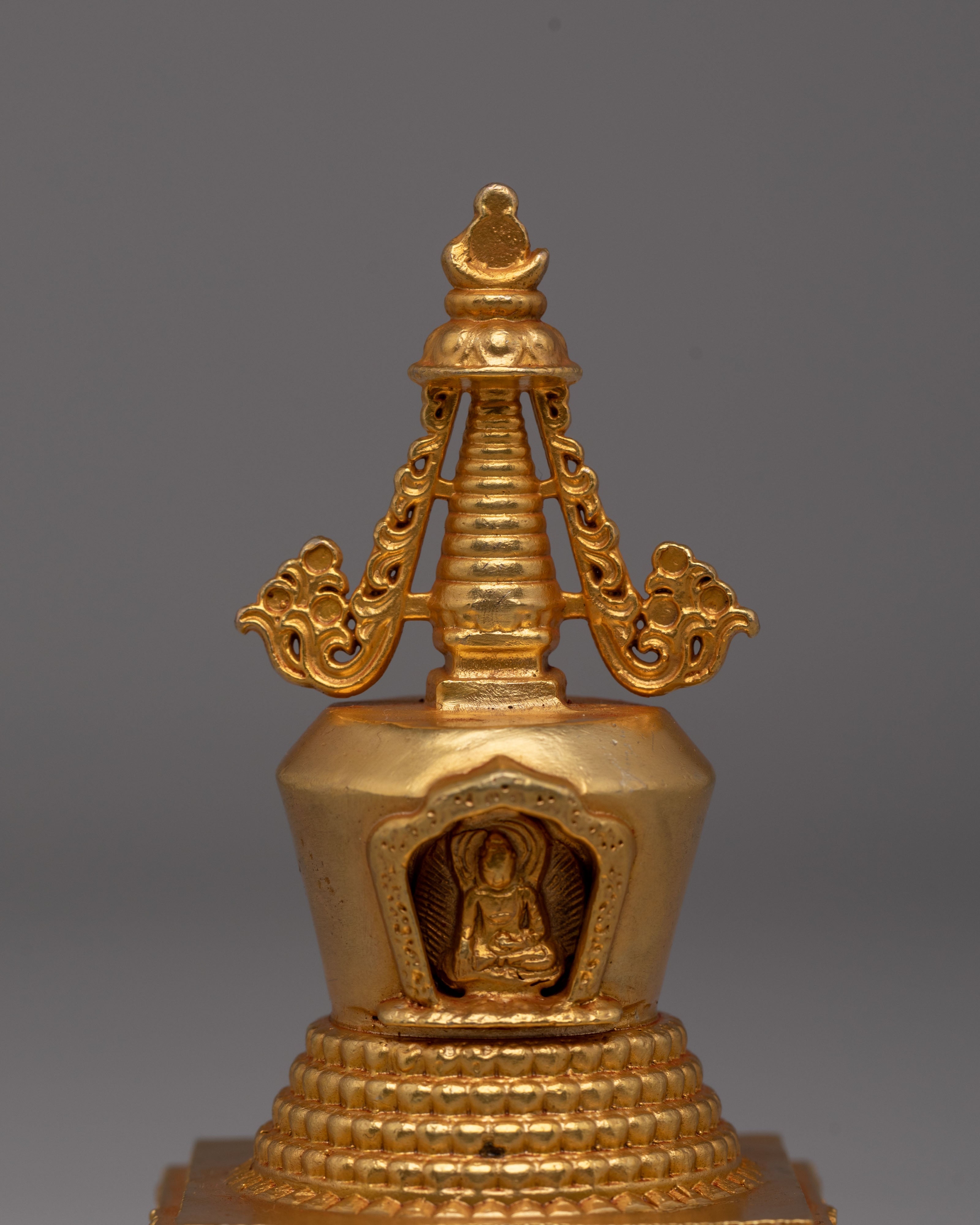 Sacred Tibetan Lotus Blossom Stupa | Buddhist Symbol of Enlightenment