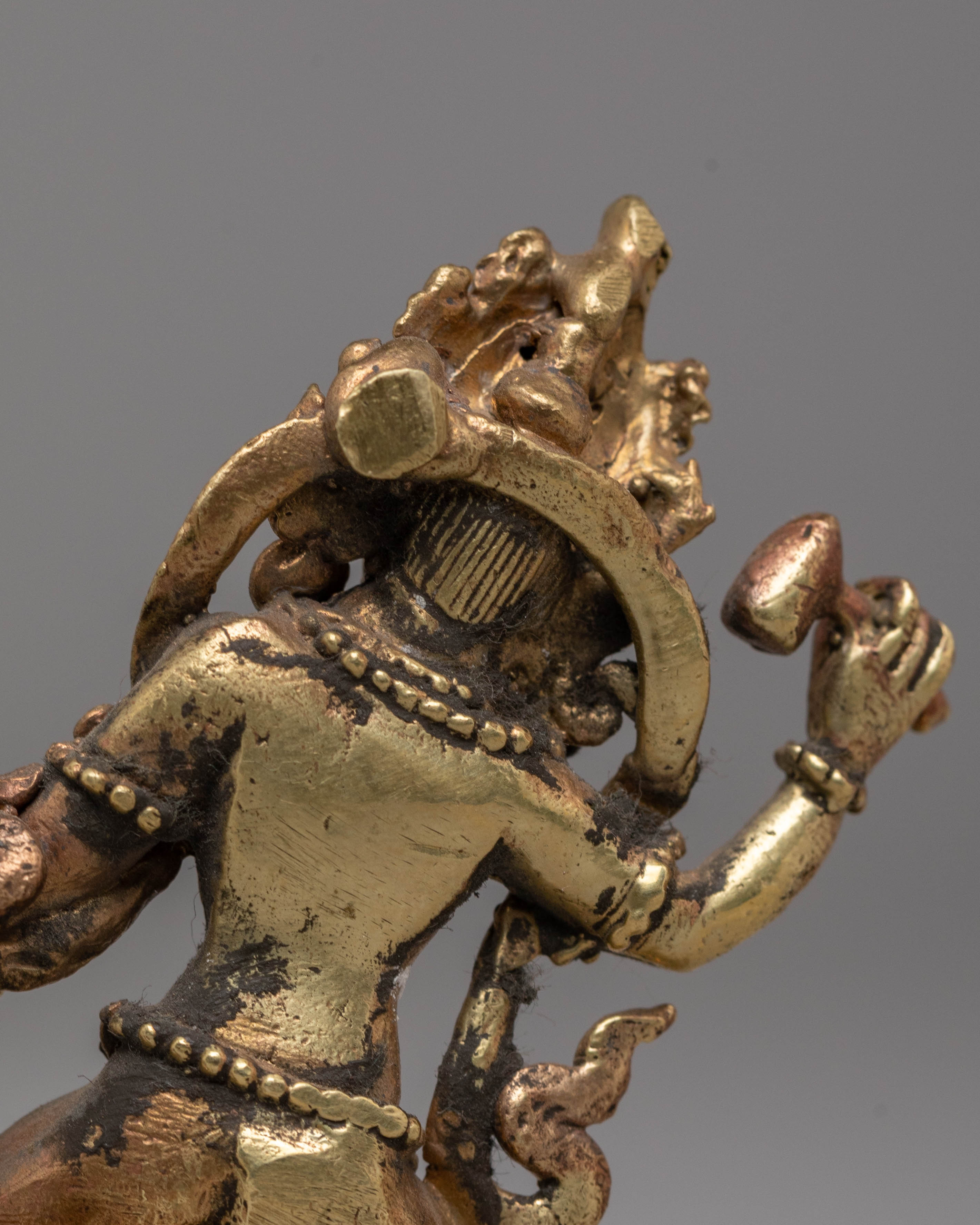 Handmade Copper Body Bhimsen Statue