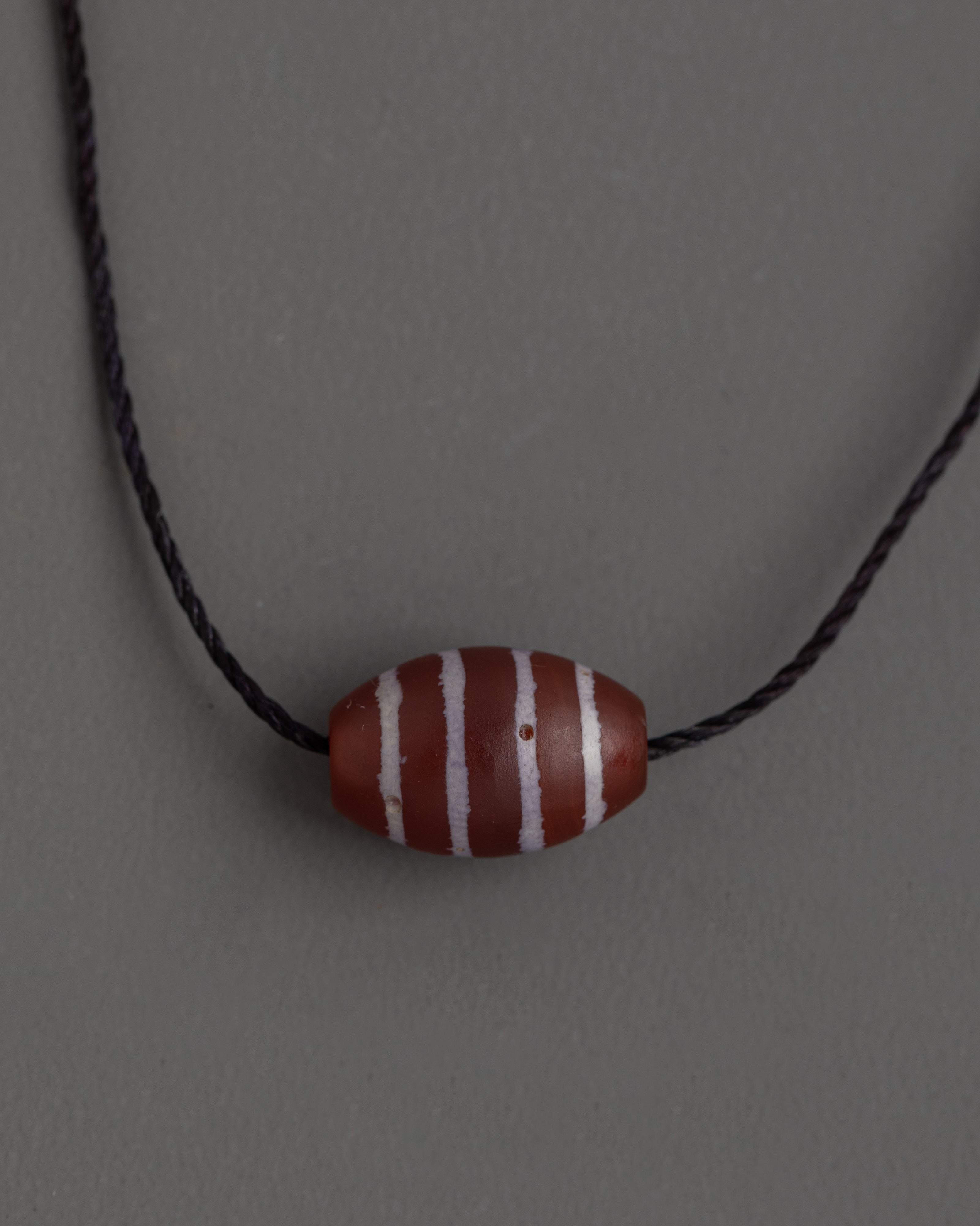 Handmade Dzi Bead Locket With Antique Chong Dzi Bead