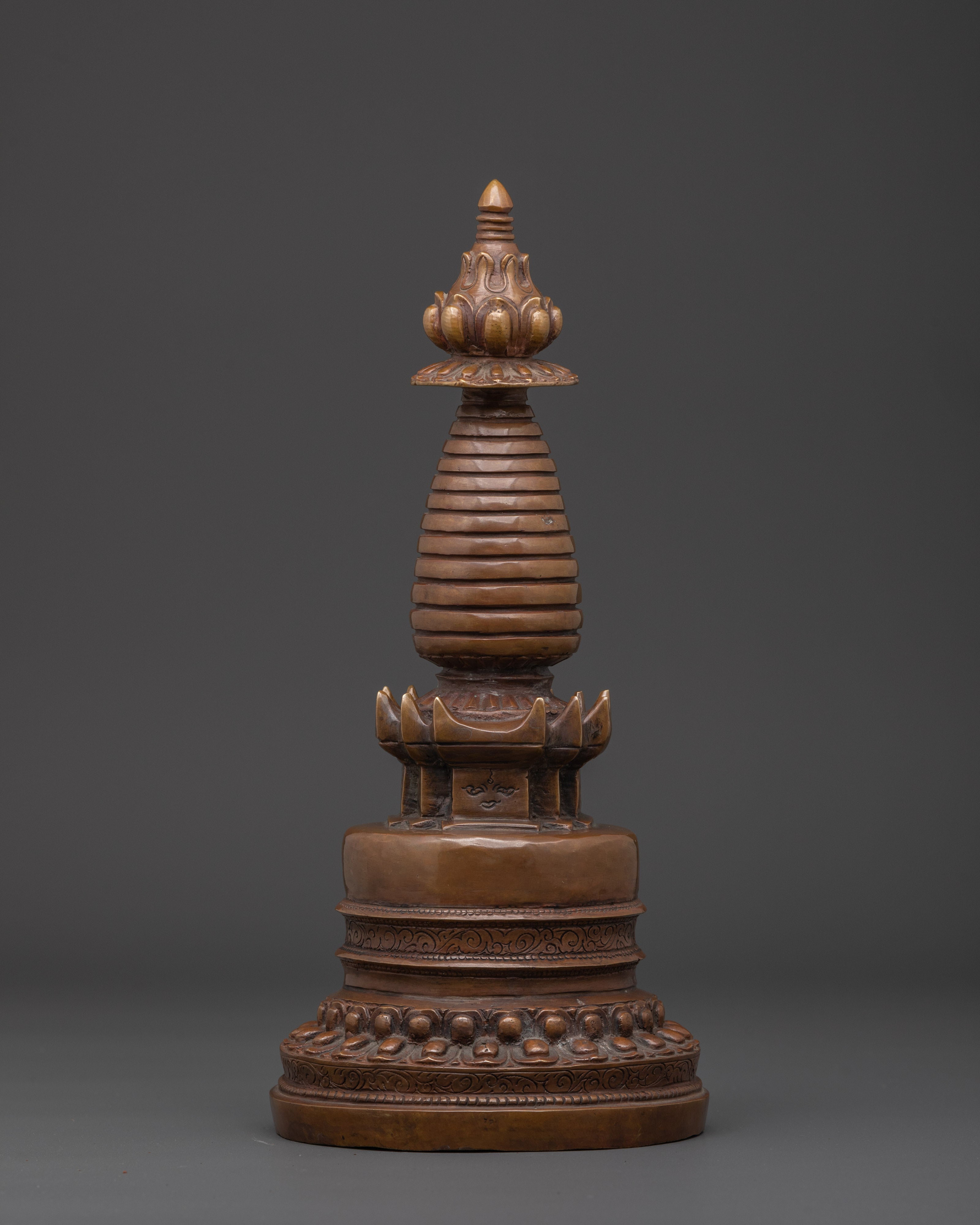 Handcrafted Tibetan Stupa Statue