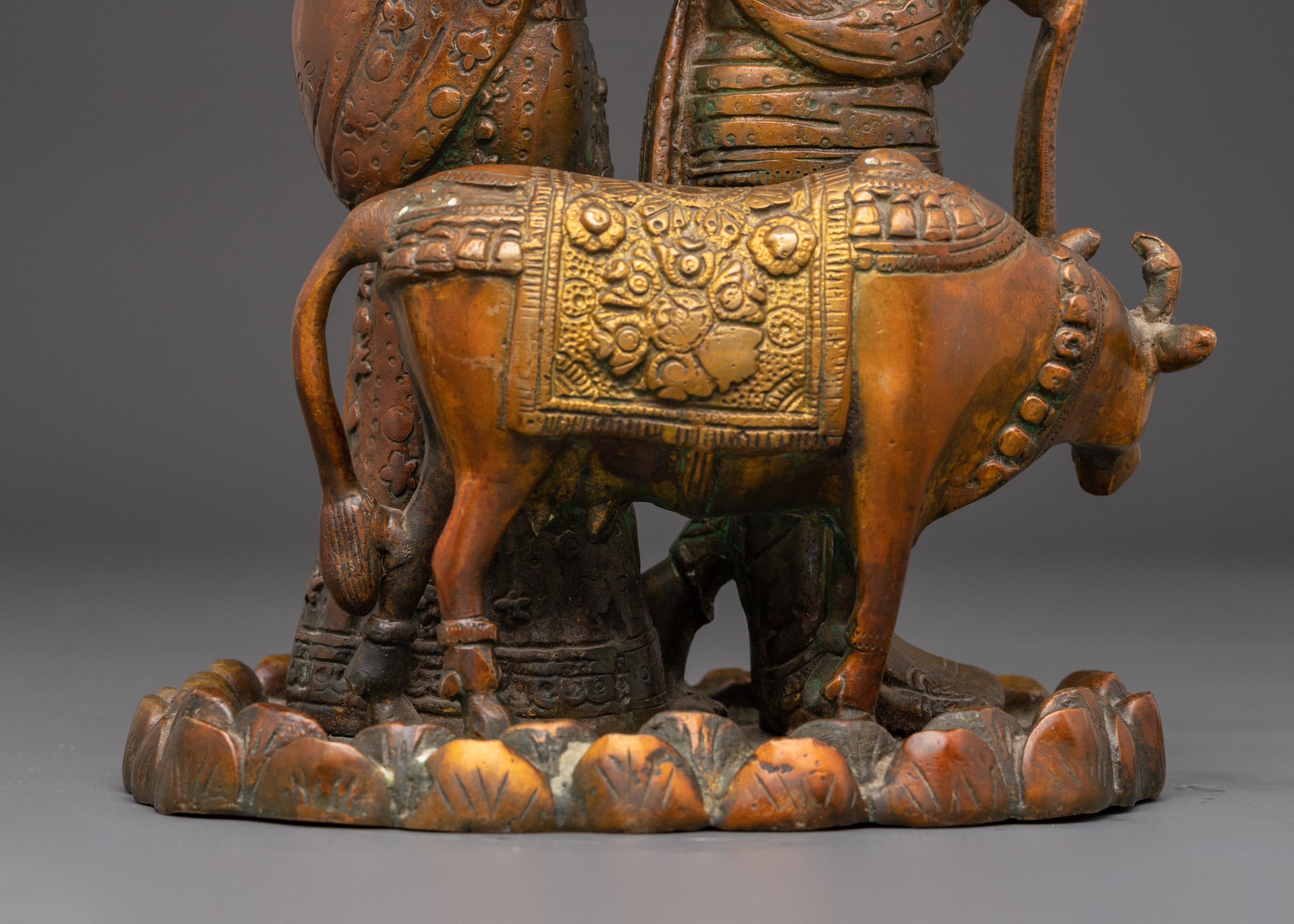 Statue of Radha and Krishna | Brass Radha Krishna Hindu Art