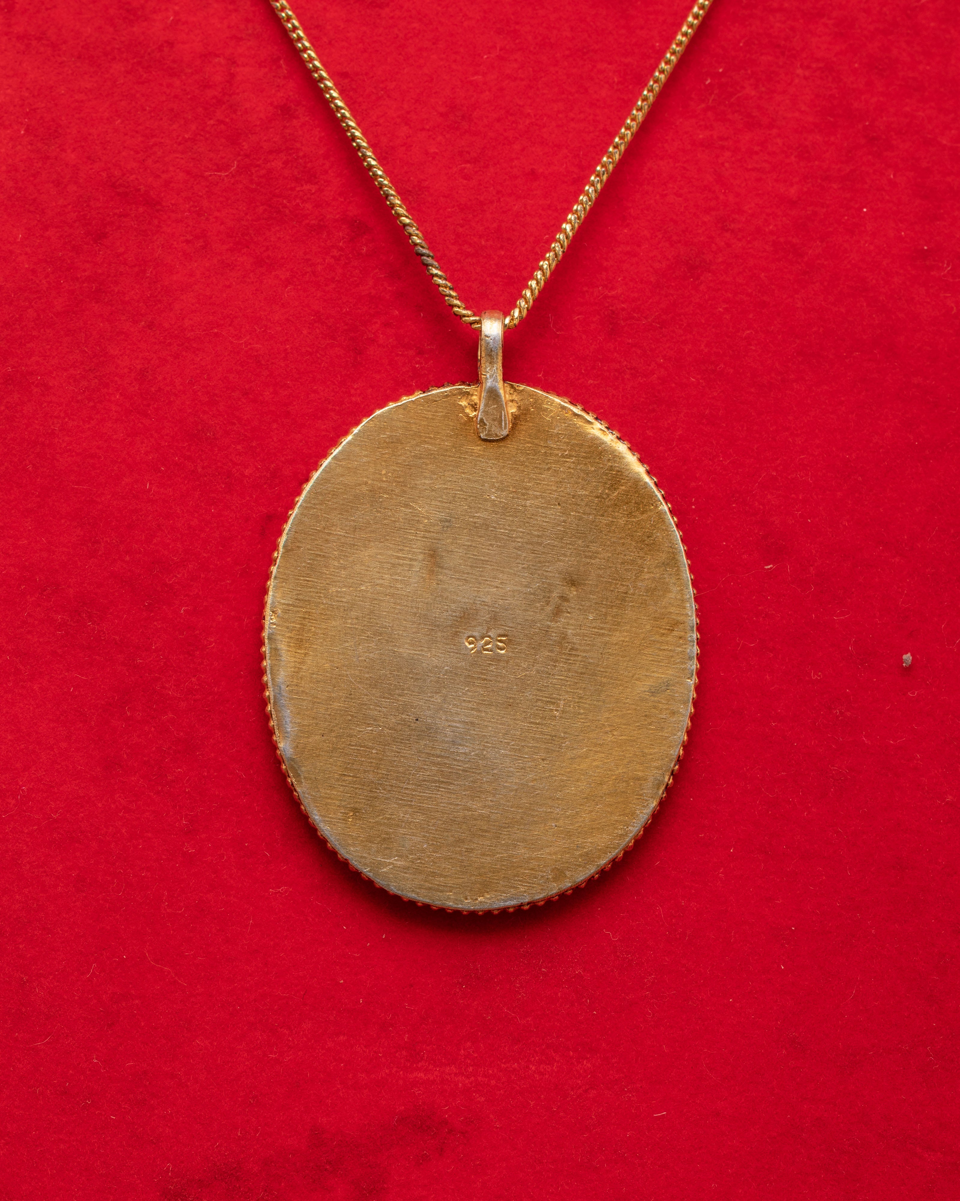 Handmade Tibetan Locket with Beautiful Detailing | Silver and Gold Plated Jewelry