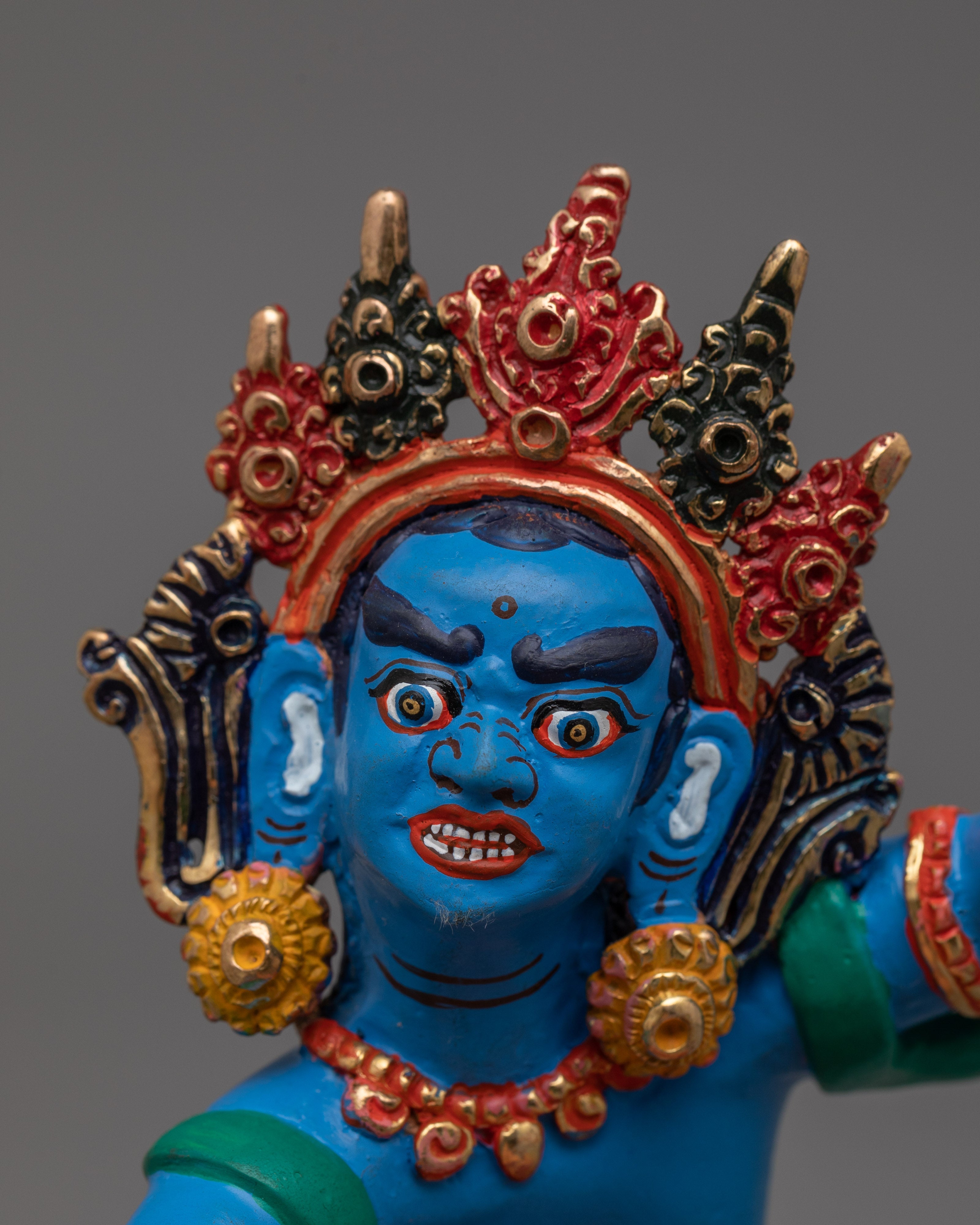 Dzambhala with beautiful consort Statue | Also Known as Wealth Deity