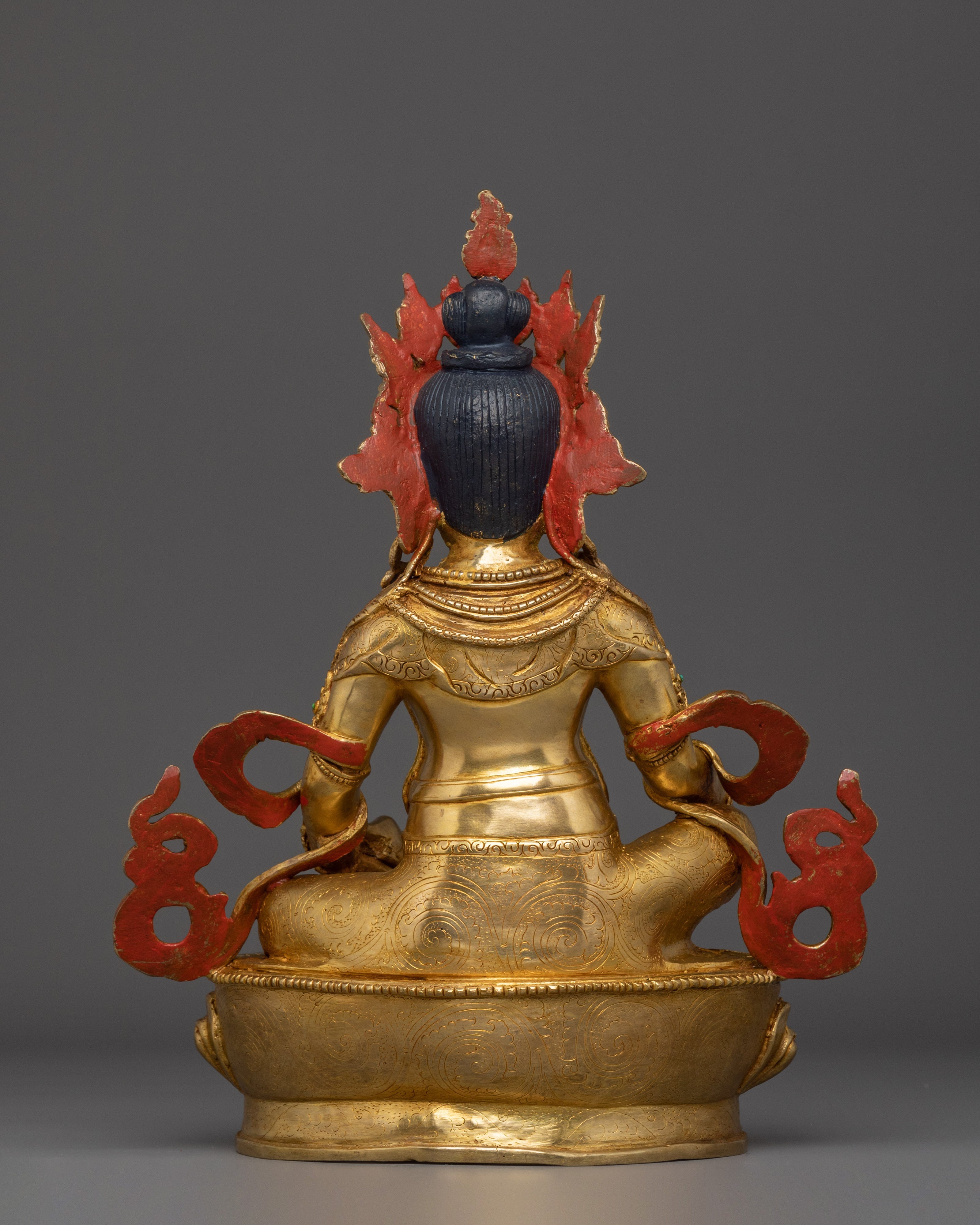 Dzambhala Kuber Buddhist Deity Statue | Wealth Guardian Sculpture