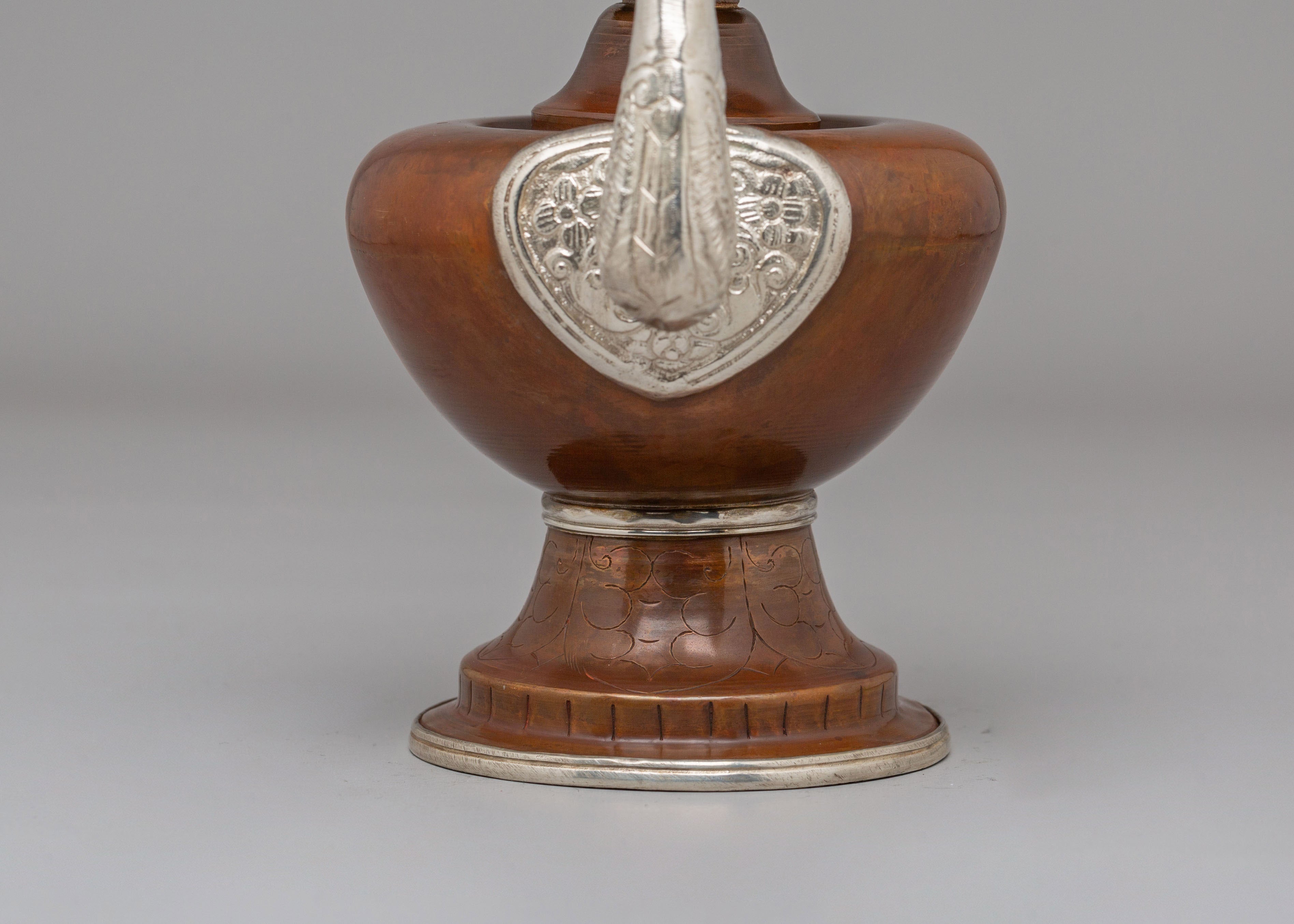 Spiritual Handcrafted Bhumba Offering Vessel | Traditional Ritual Vessel for Puja