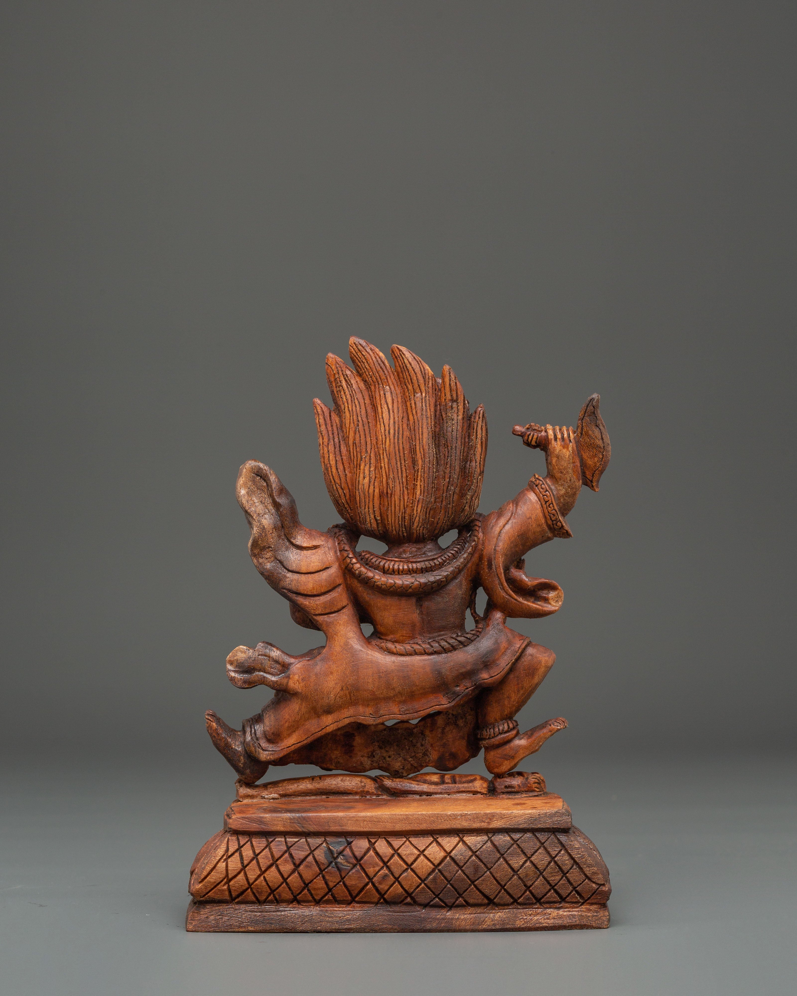 Mahakala Bernakchen Enlightened Protector Statue | Wrathful Deity Mahakala Artwork