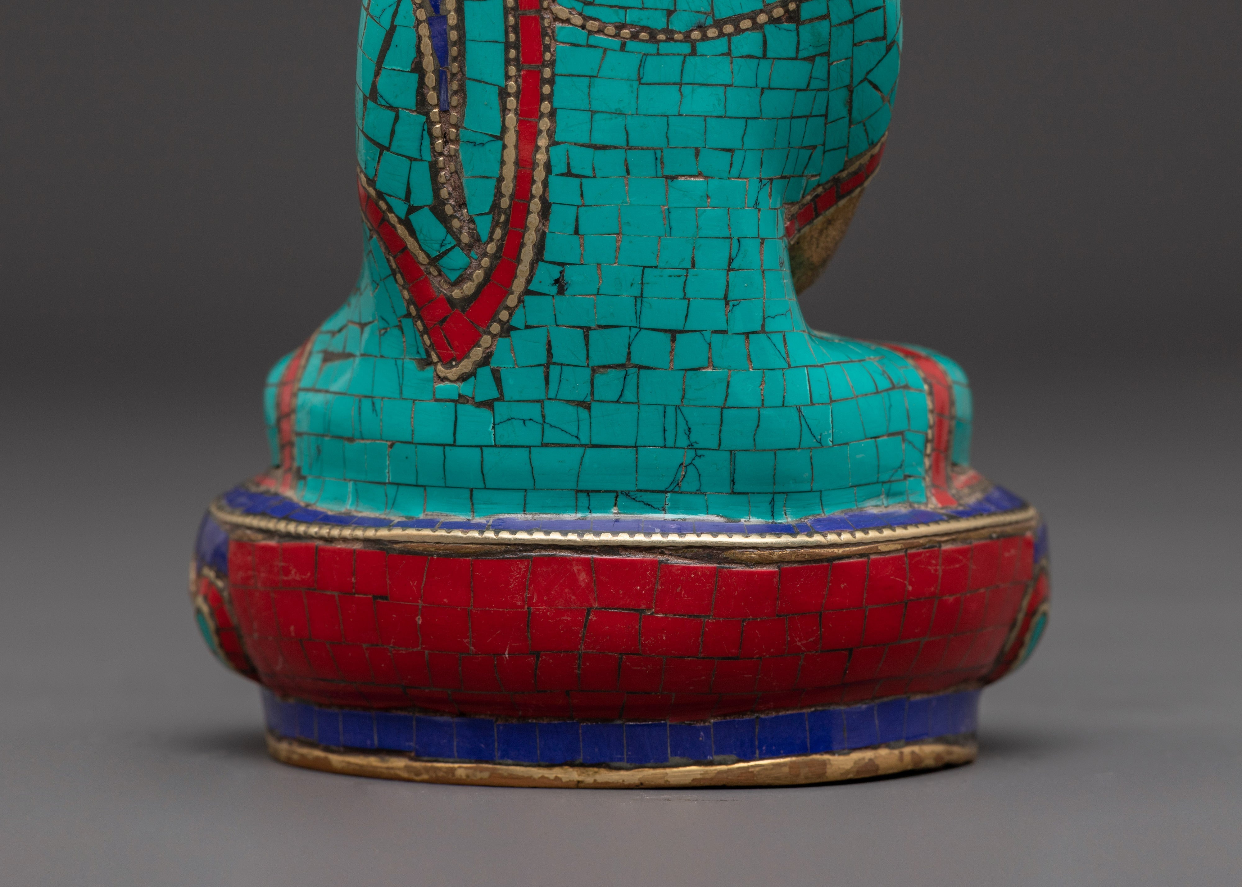 Sacred Buddha Amitabha Handcrafted Statue | Brass Amitabha Buddha Art