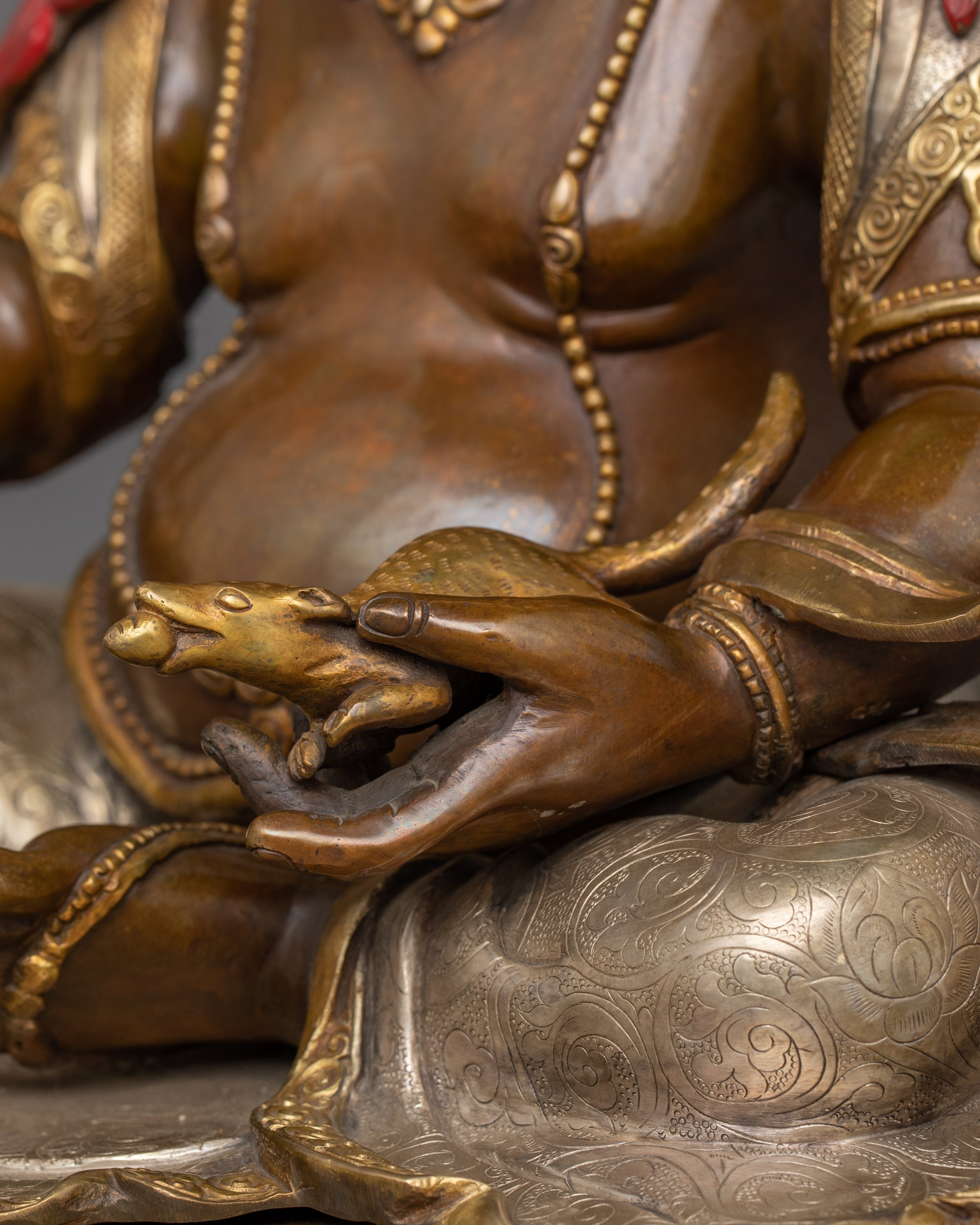 Dzambhala Buddhist Wealth Deity Figurine | The Guardian of Prosperity