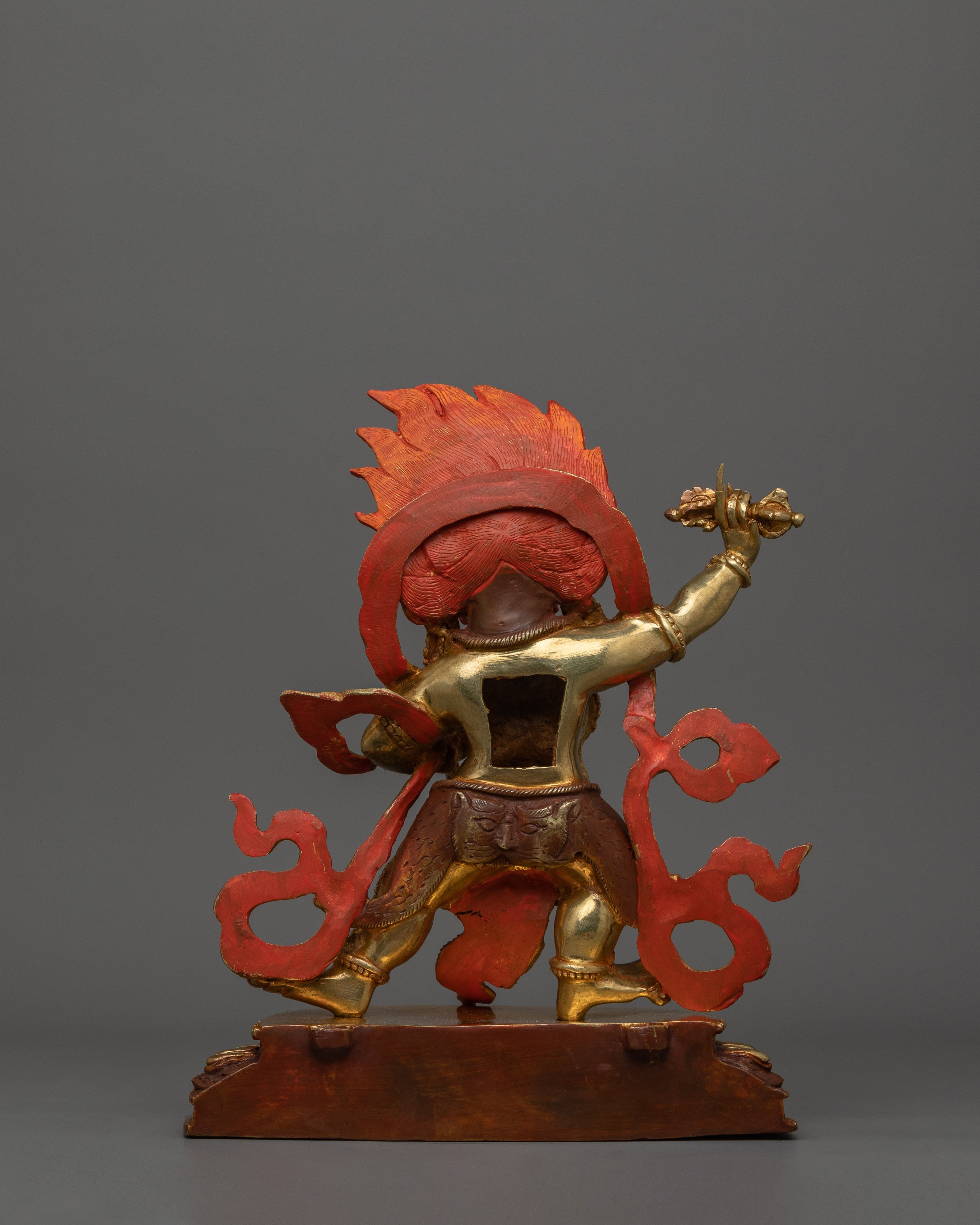 Handmade Golden Vajrapani  Statue | 24K Gold Gilded