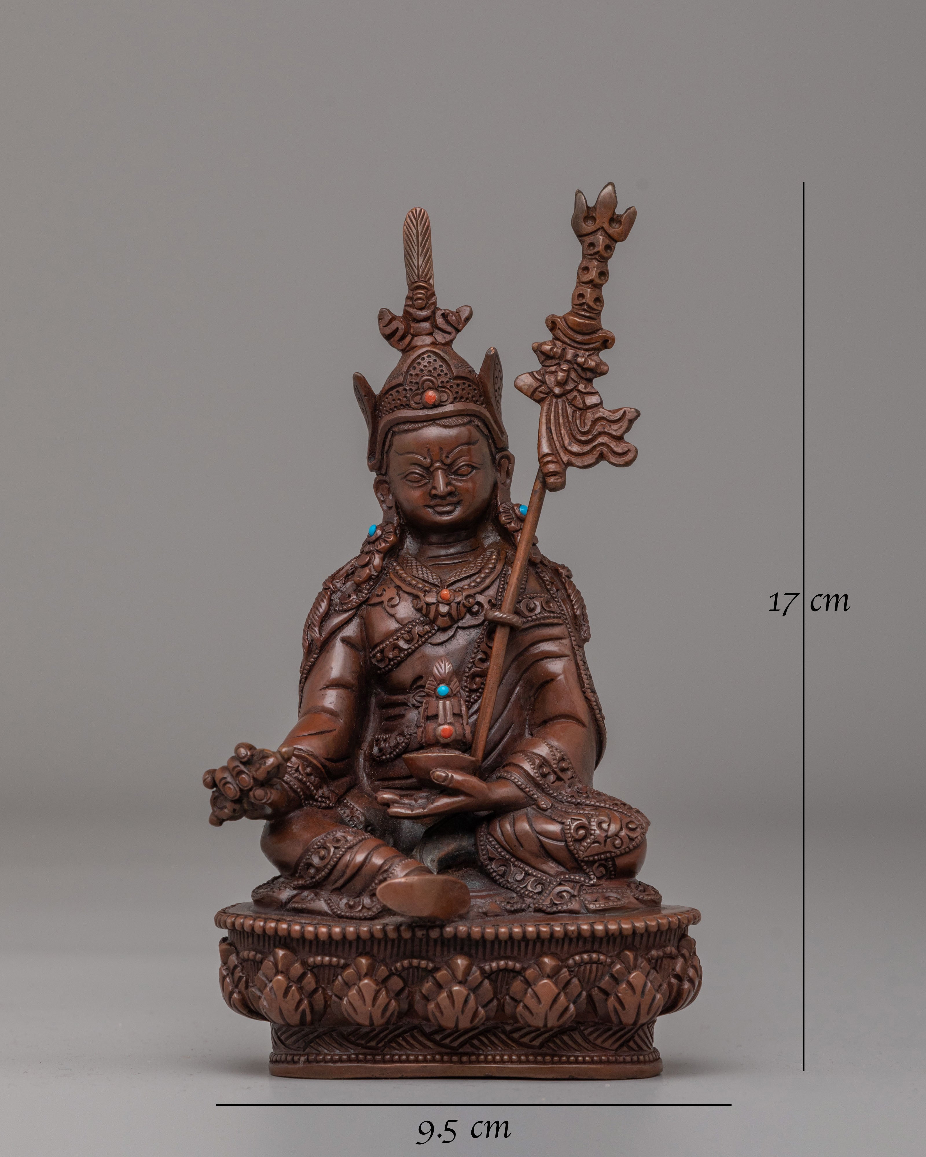 Tibetan Guru Rinpoche Statue | Buddhist Alter Decor
