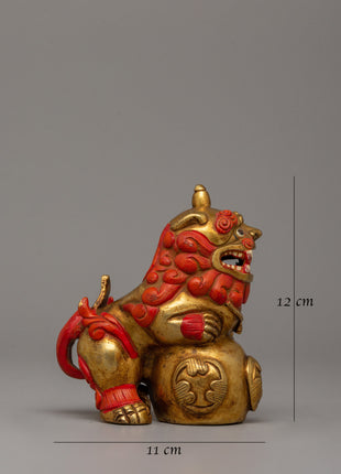 Handicrafted Foo Dog Lion | Buddhist Sacred Decor