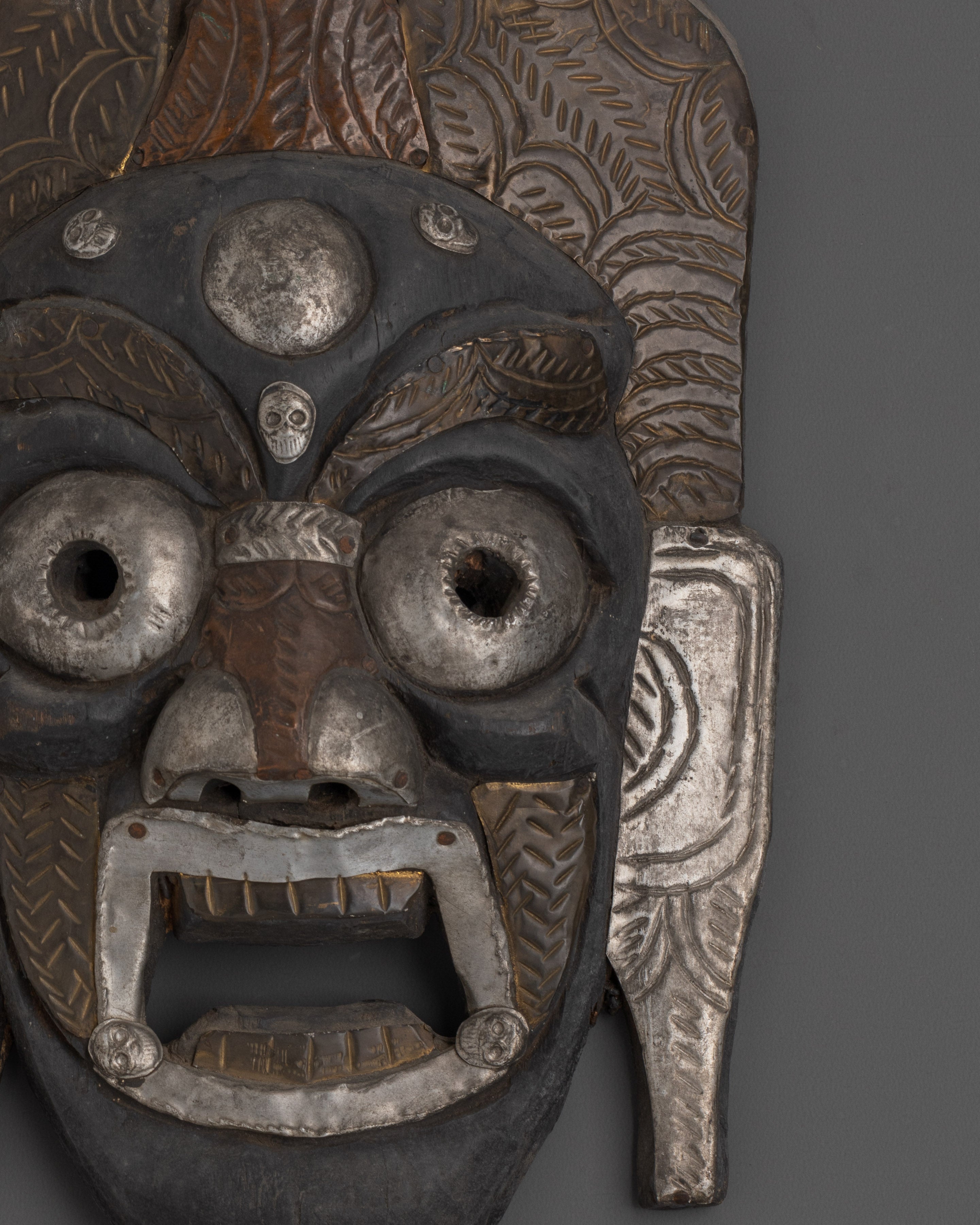 Tibetan Guardian Wall Mask | Fierce Guardian Spirit Wall Hanging