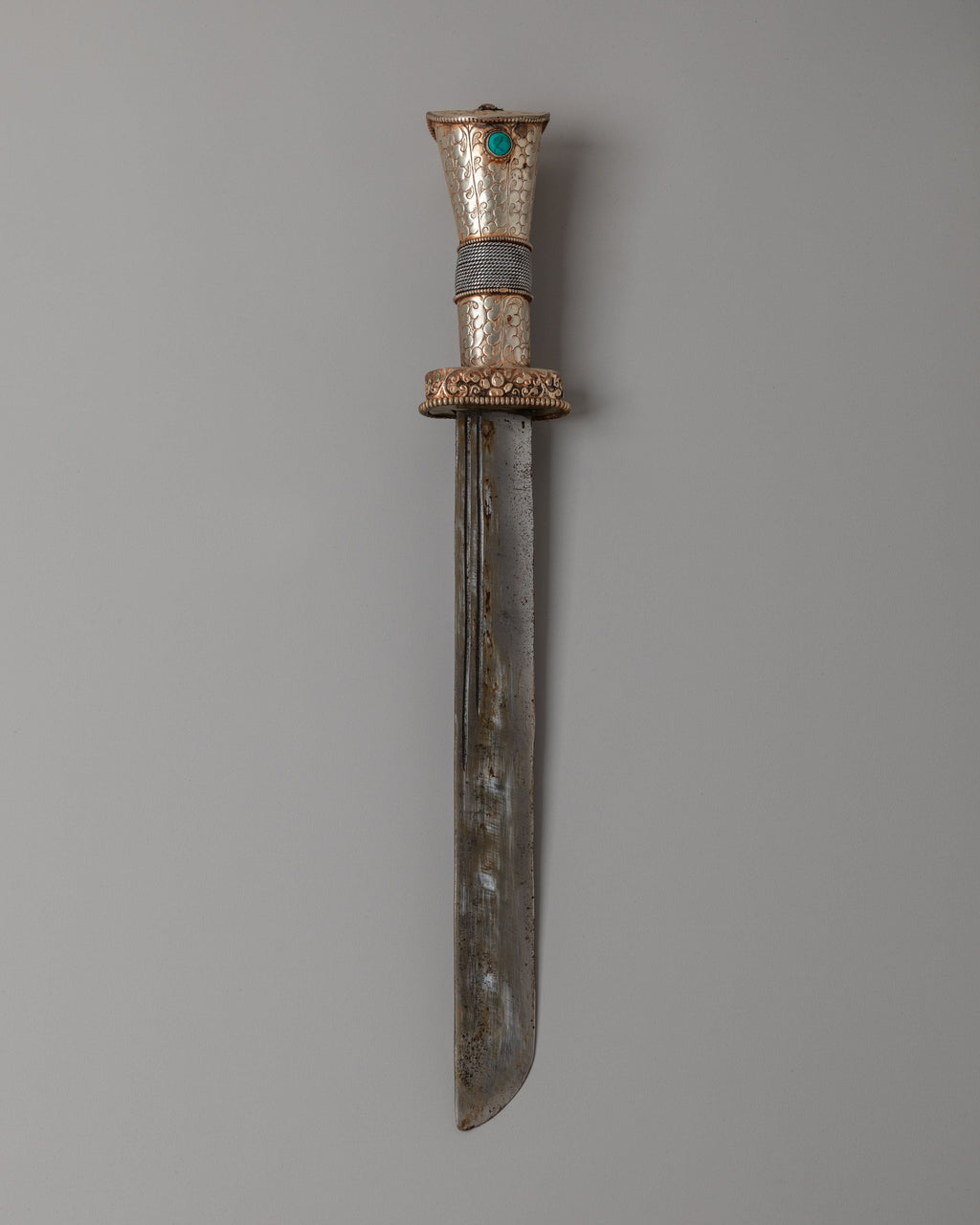 Small Ritual Knife Traditional Ceremonial Knife | Silver Plated Ritual Blade for Decor