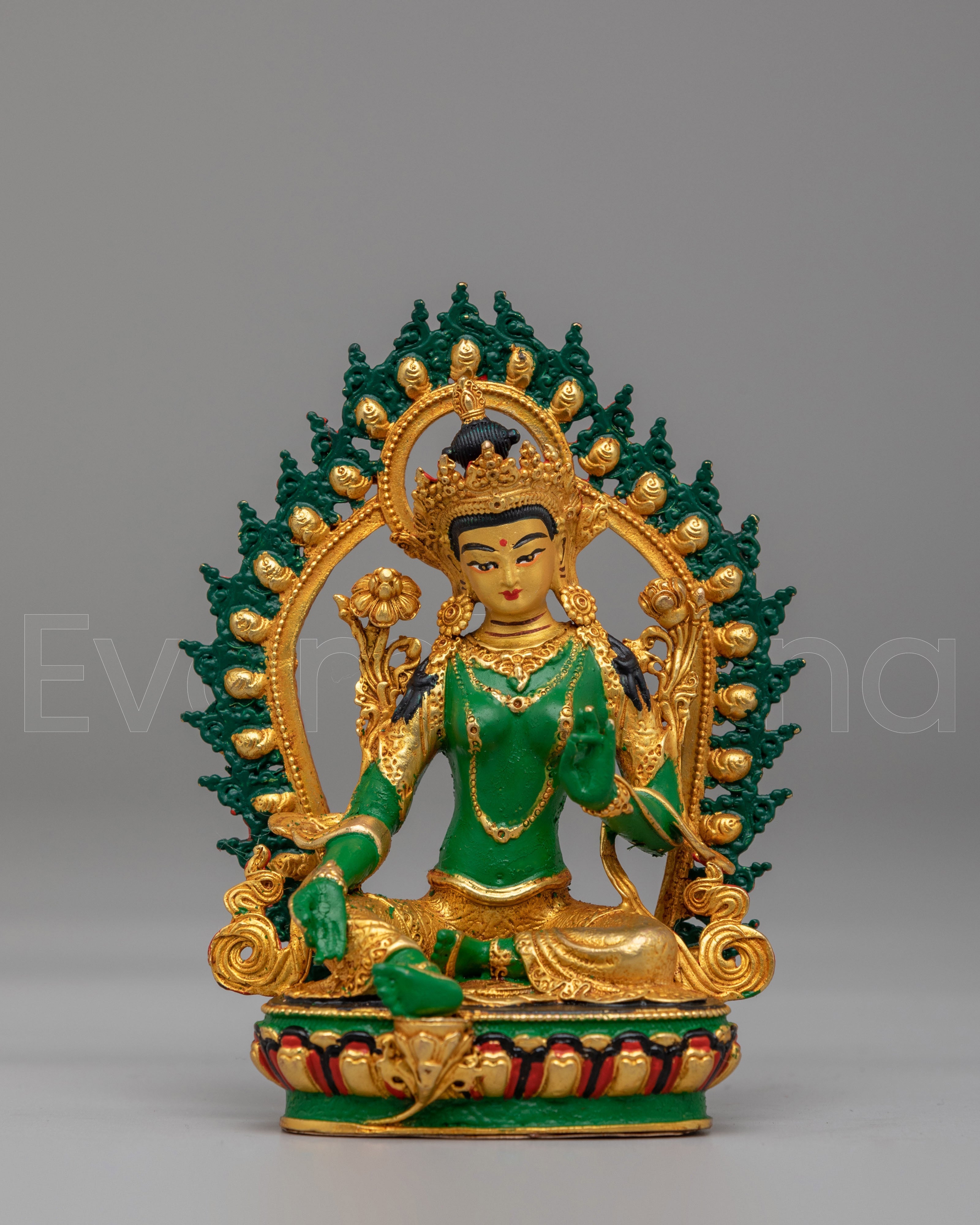 Green Tara Swift Liberator Goddess Statue | Goddess of Compassion
