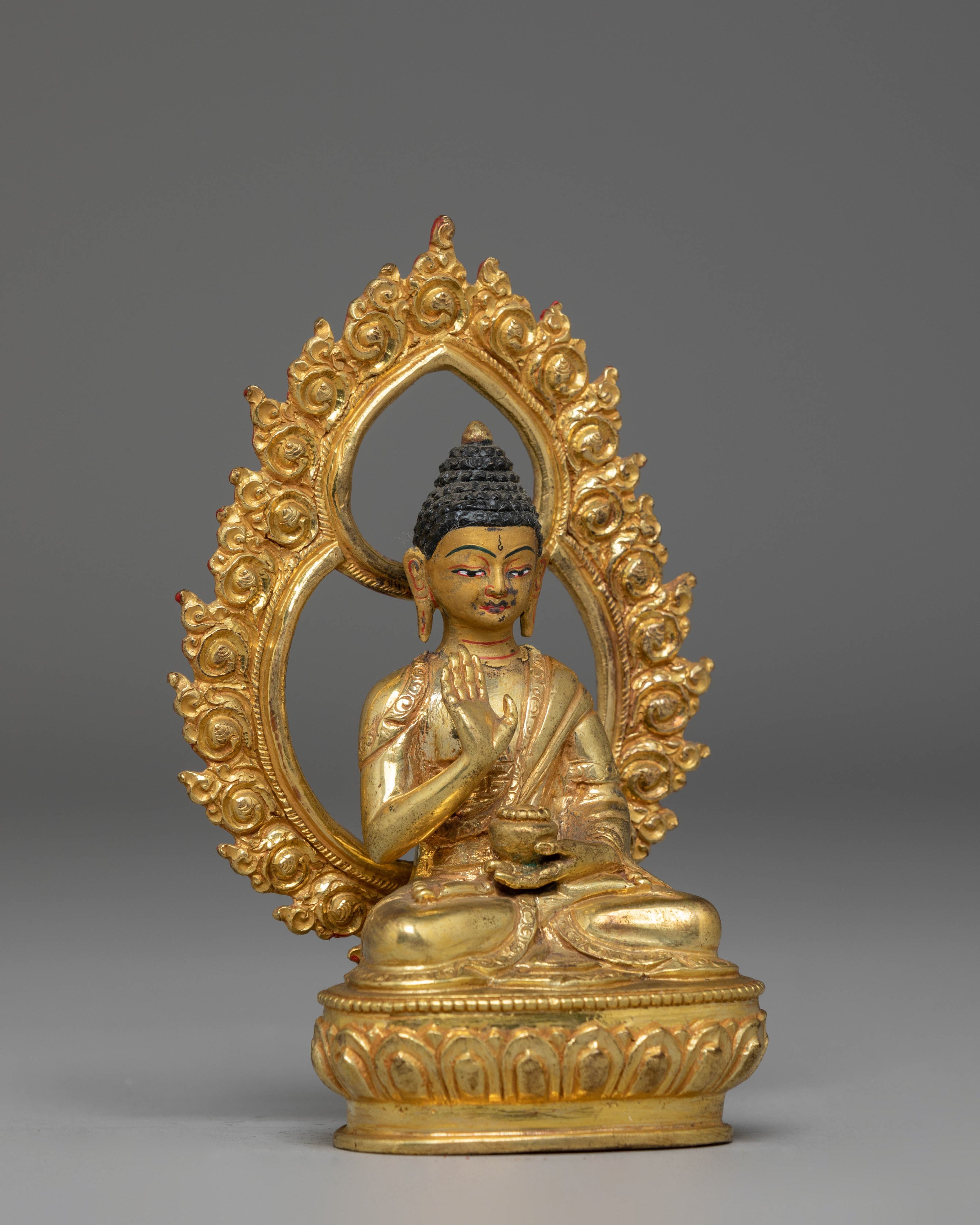 Copper Statue of Amogasiddhi Buddha | The Lord of Karma