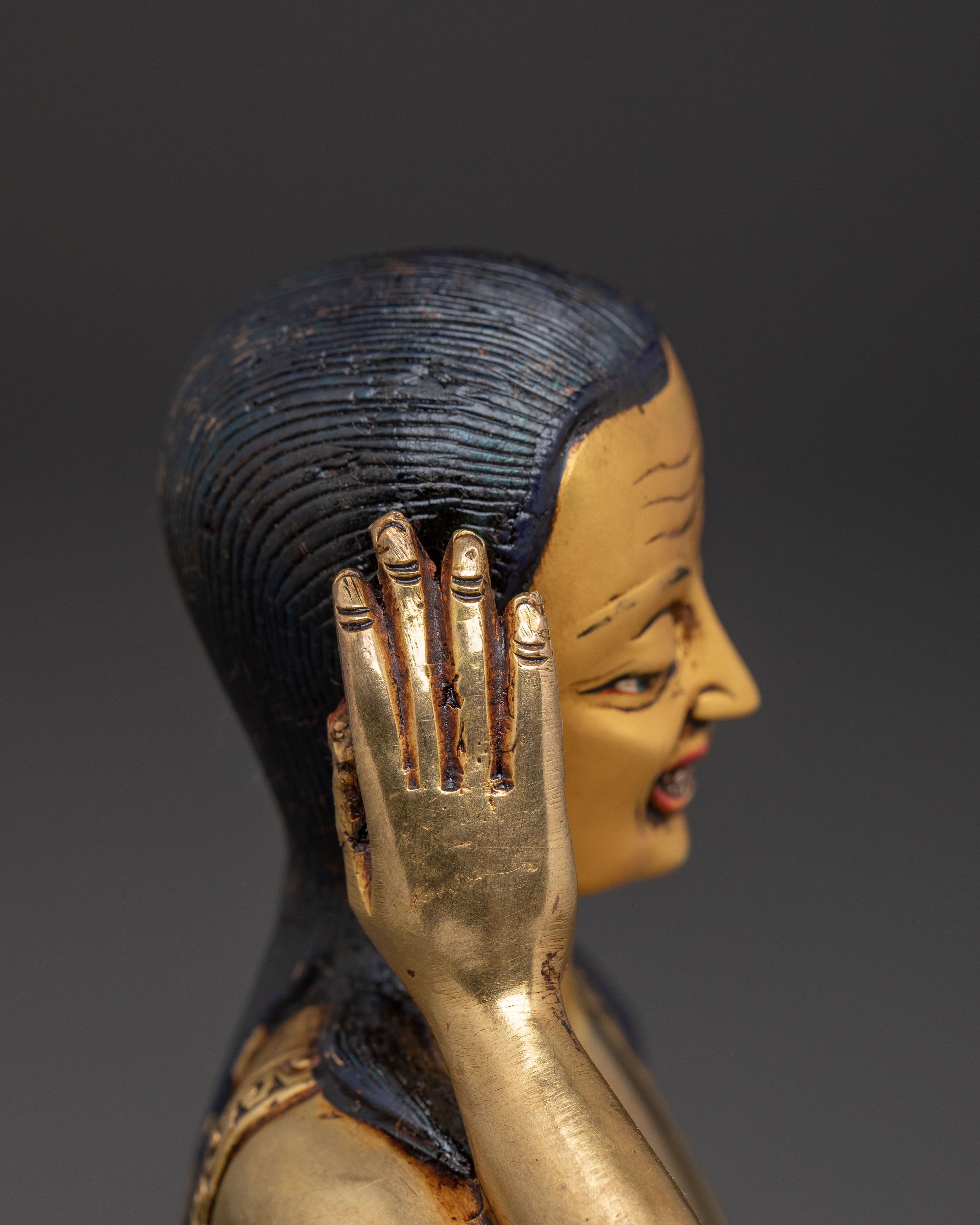 Sacred Golden Statue of Milarepa | Path to Enlightenment