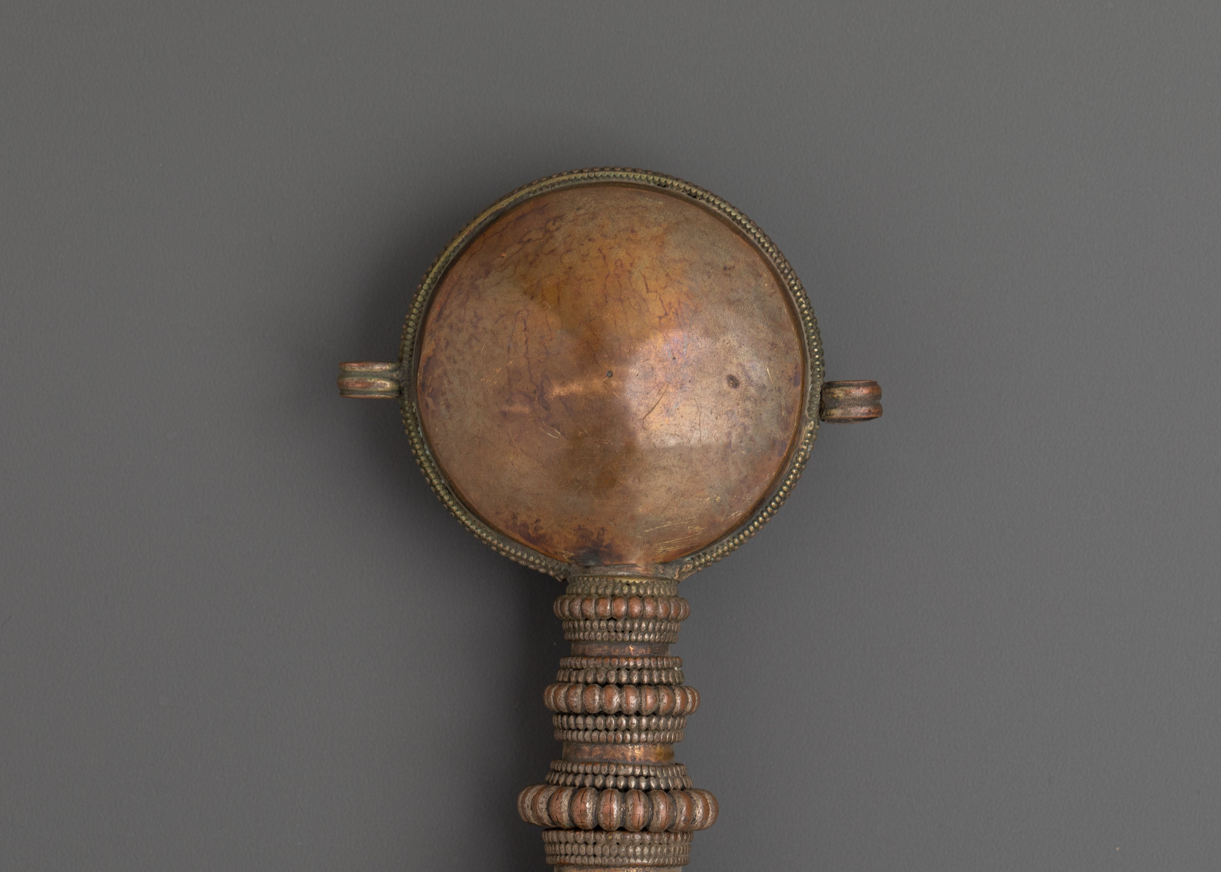 Handcrafted Snuff Bottle | Unique Oxidized Copper Decorative Piece