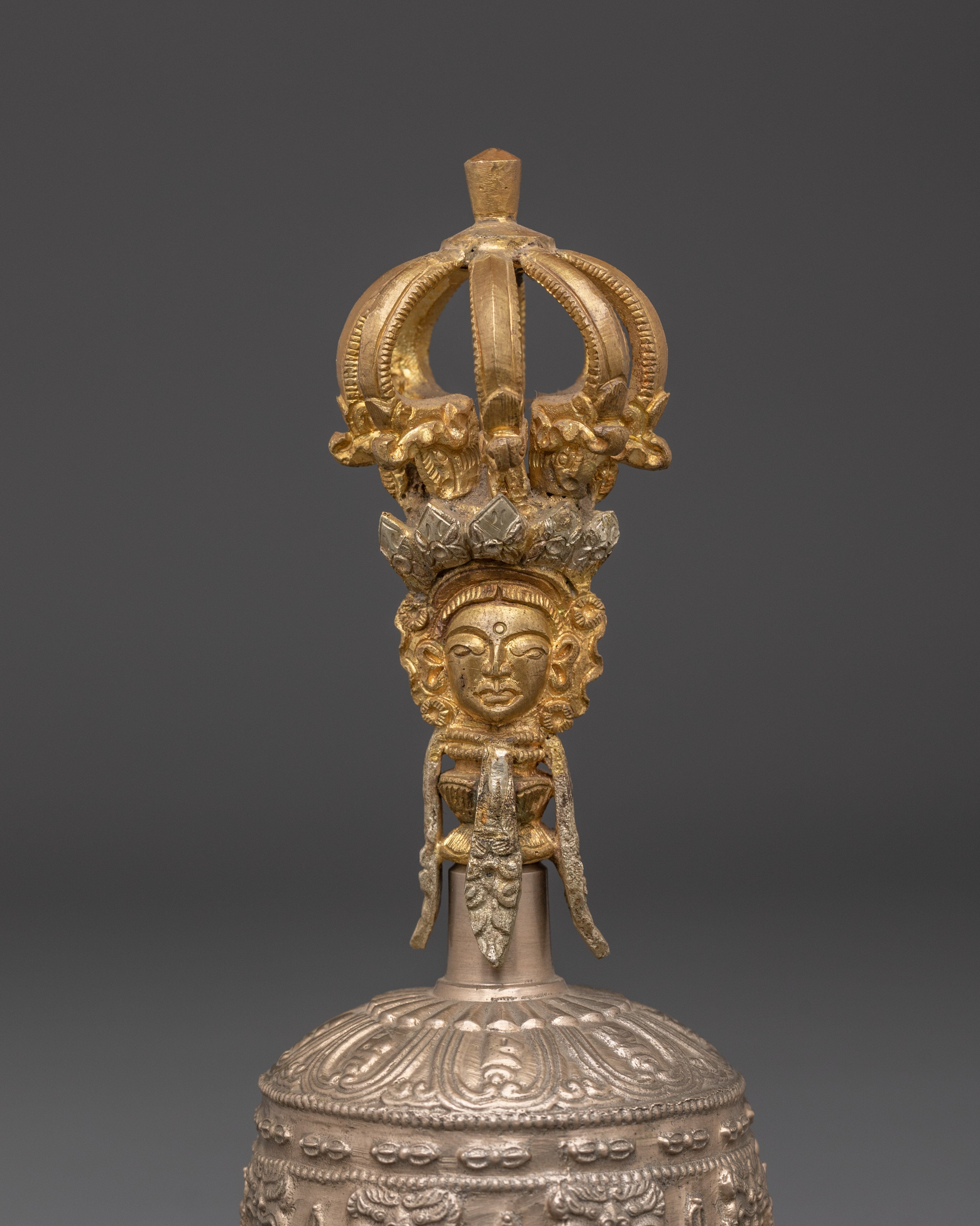 Spiritual Bell and Vajra Set | Sacred Bronze & Brass Ritual Tools