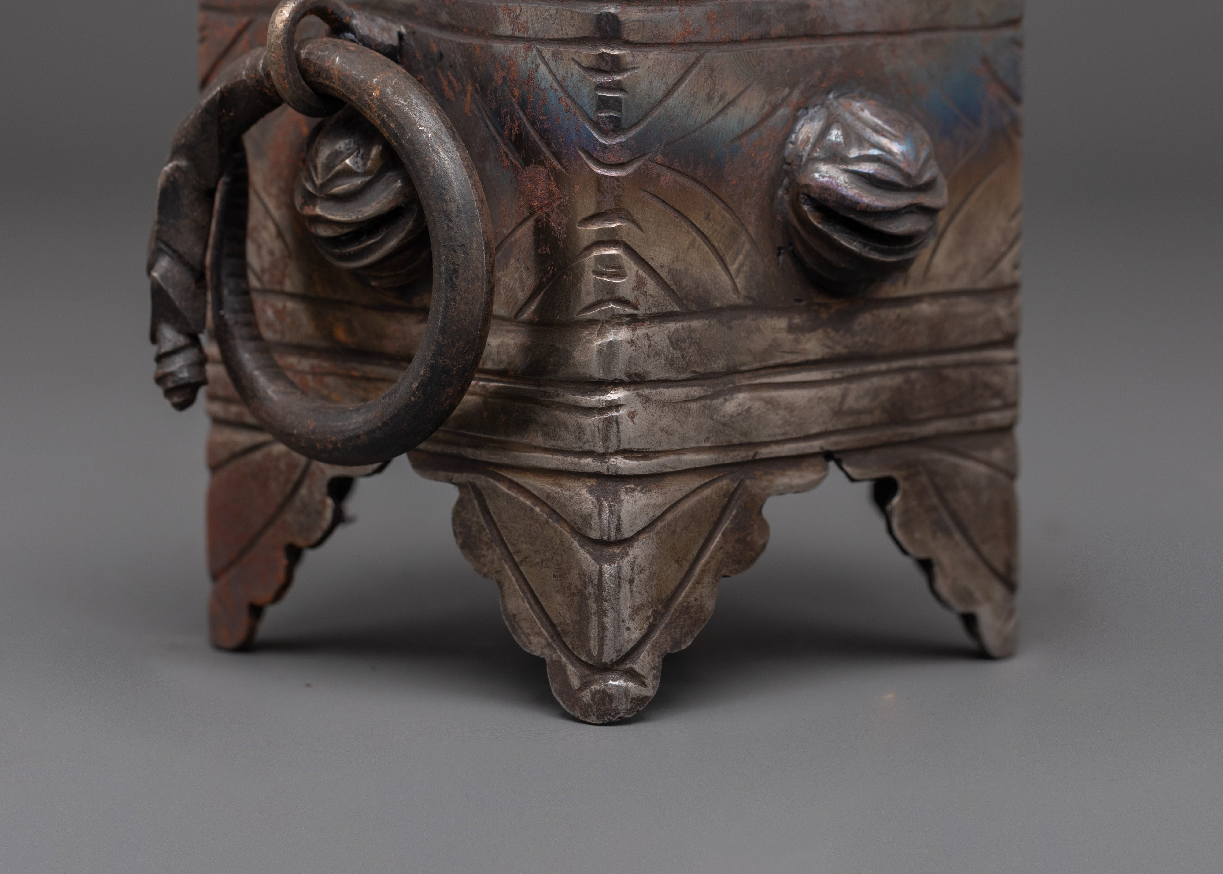 Handcrafted Tibetan Incense Burner  | Ritual Burner for Meditation