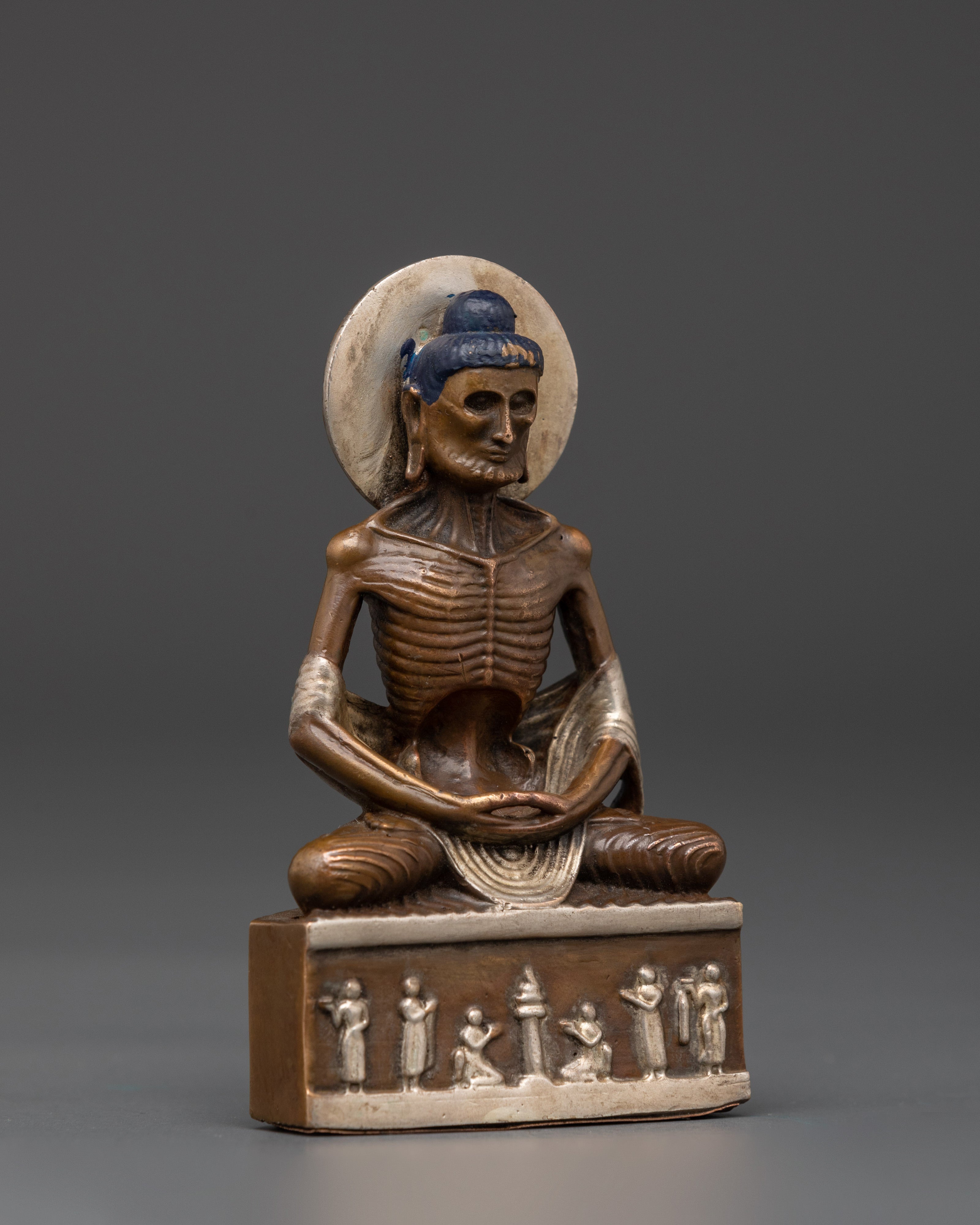 Fasting Oxidized Copper Shakyamuni Buddha Statue | for Meditation and Spiritual Harmony