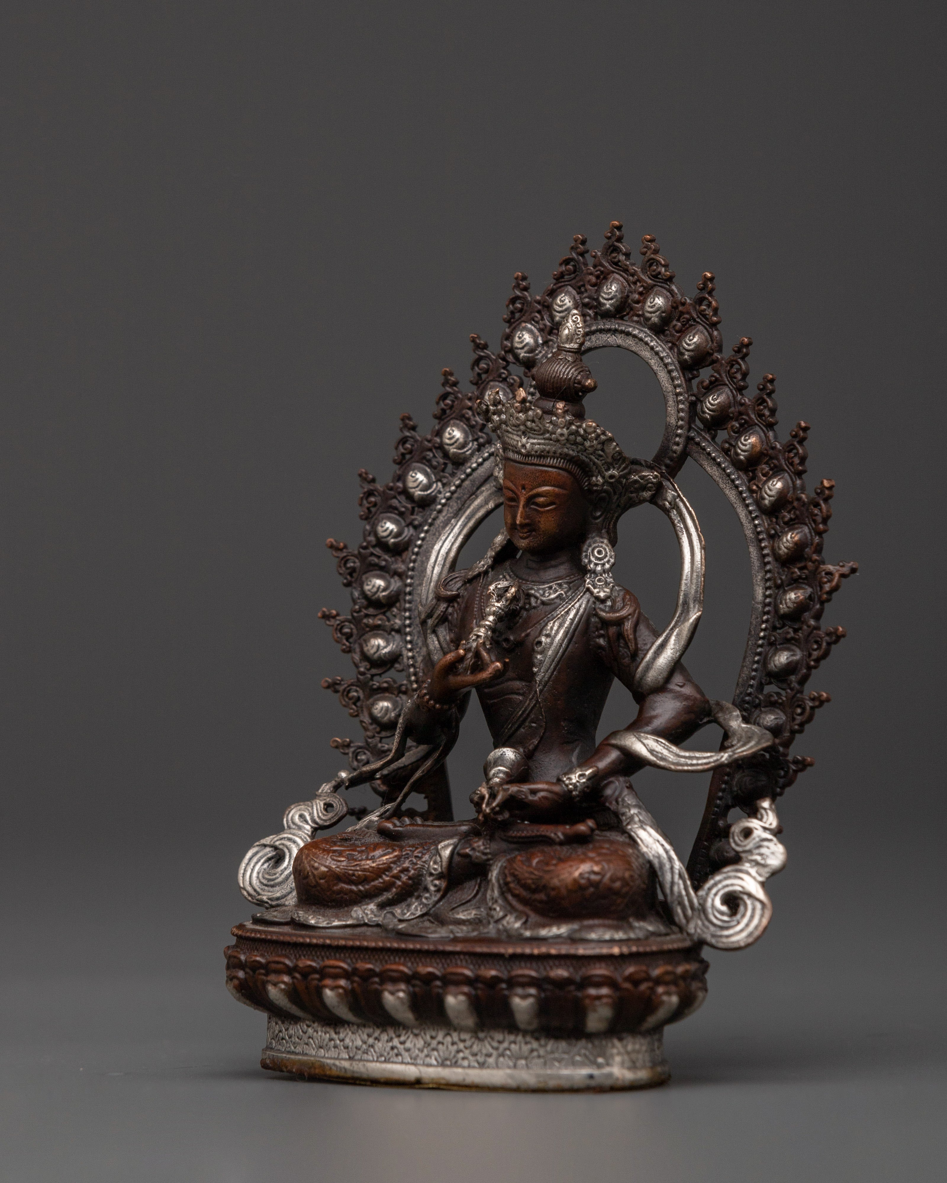 Vajrasattva Buddhist Spiritual Purification Statue | Traditionally Hand-Carved Buddhist Artwork