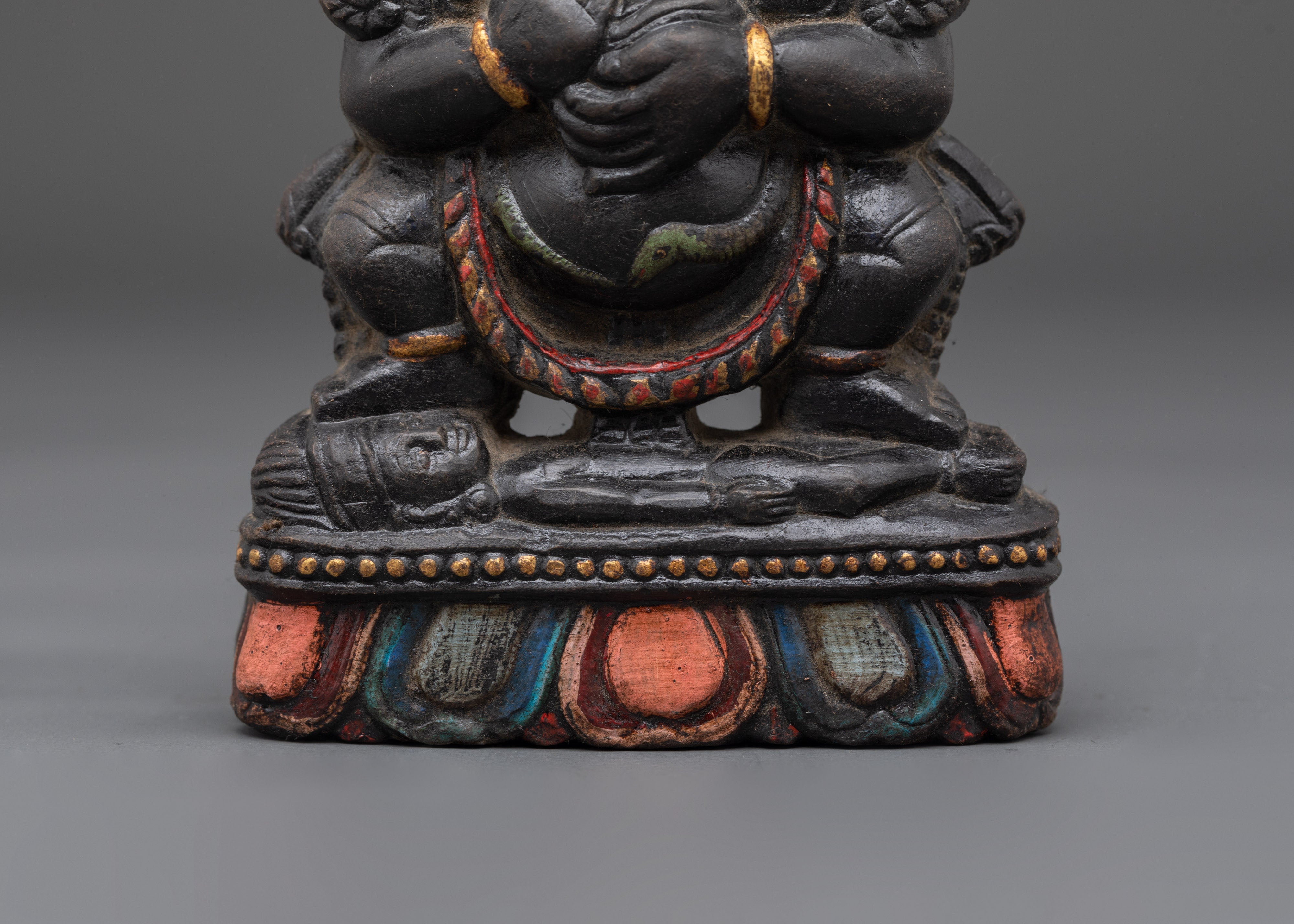 Wrathful Sakya Mahakala Sculpture | Protector Deity