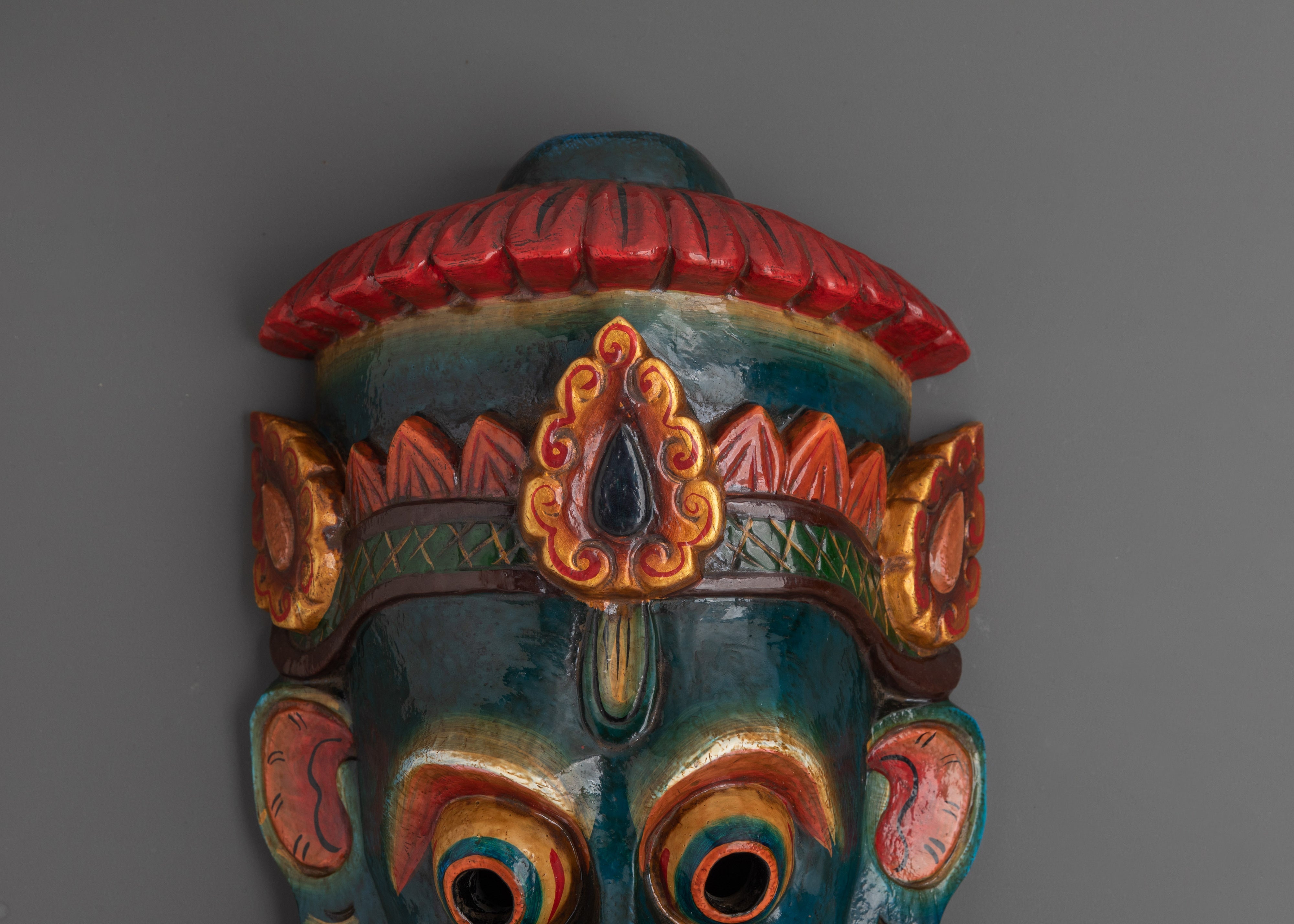 Hindu Deity Mask Wall Hanging | Devotion And Spiritual Protection