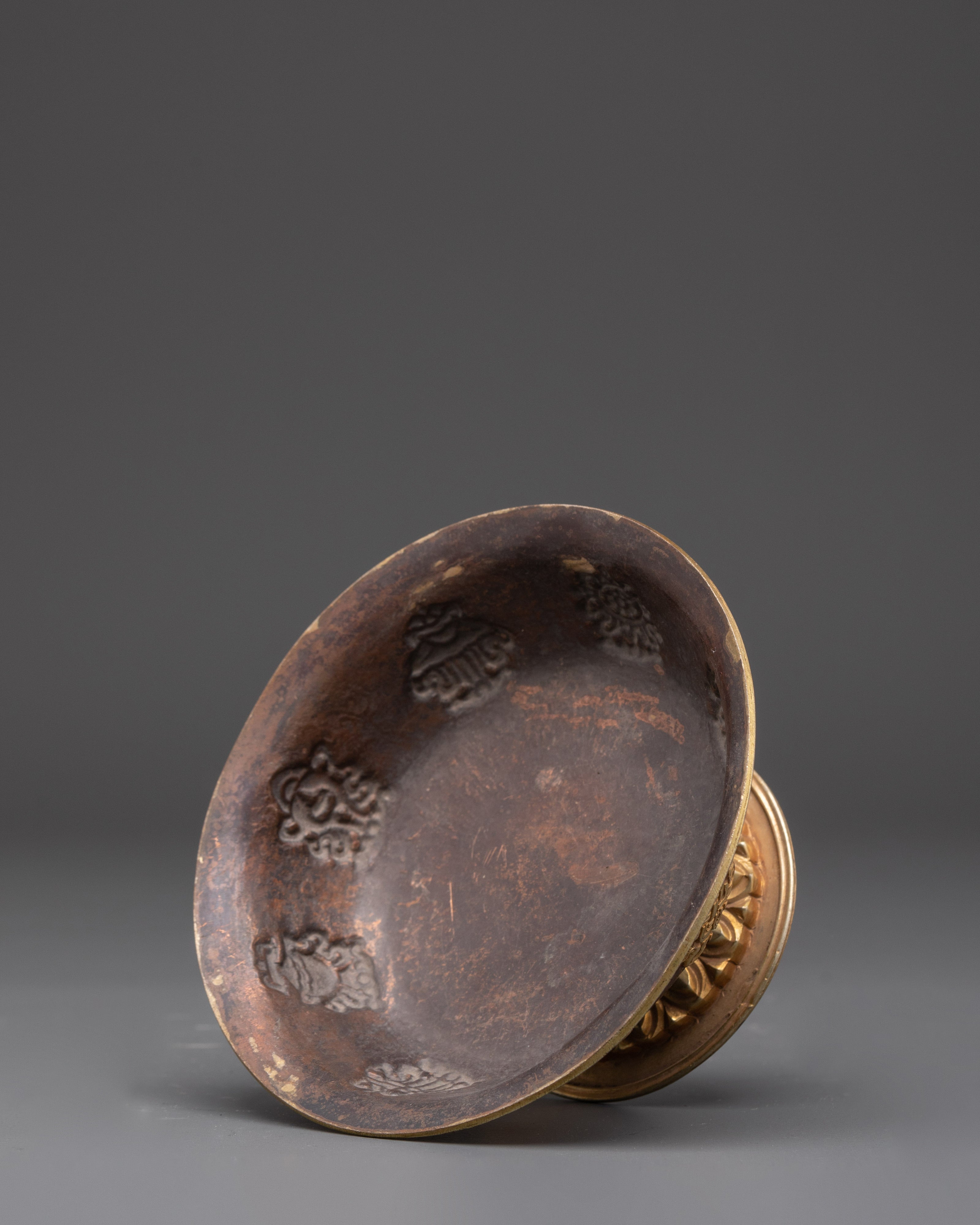 Handmade Buddhist Serkyem Set | Traditional Offering Vessel for Dharma Practices