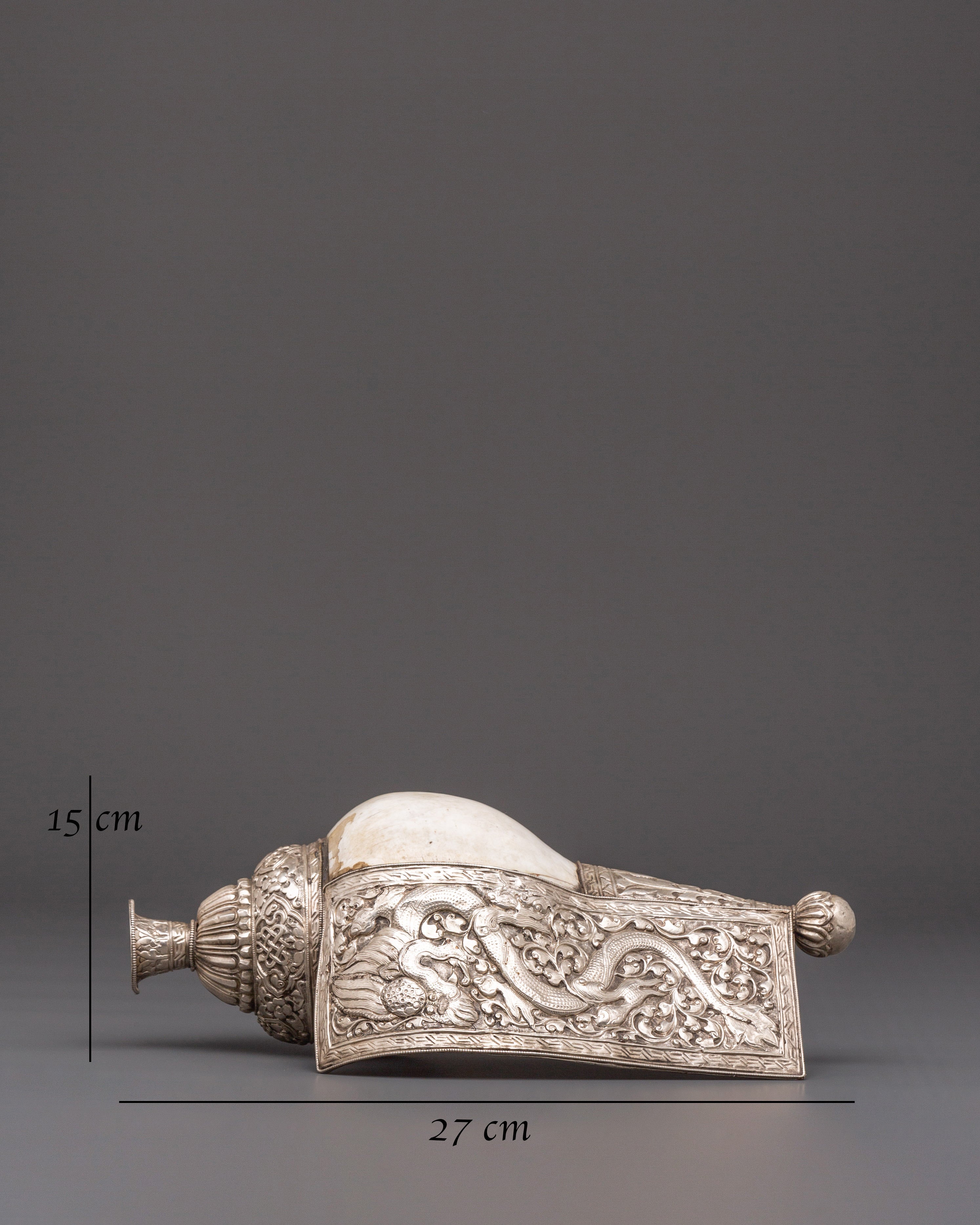 Sacred Tibetan Conch | Spiritual Tool for Meditation & Rituals
