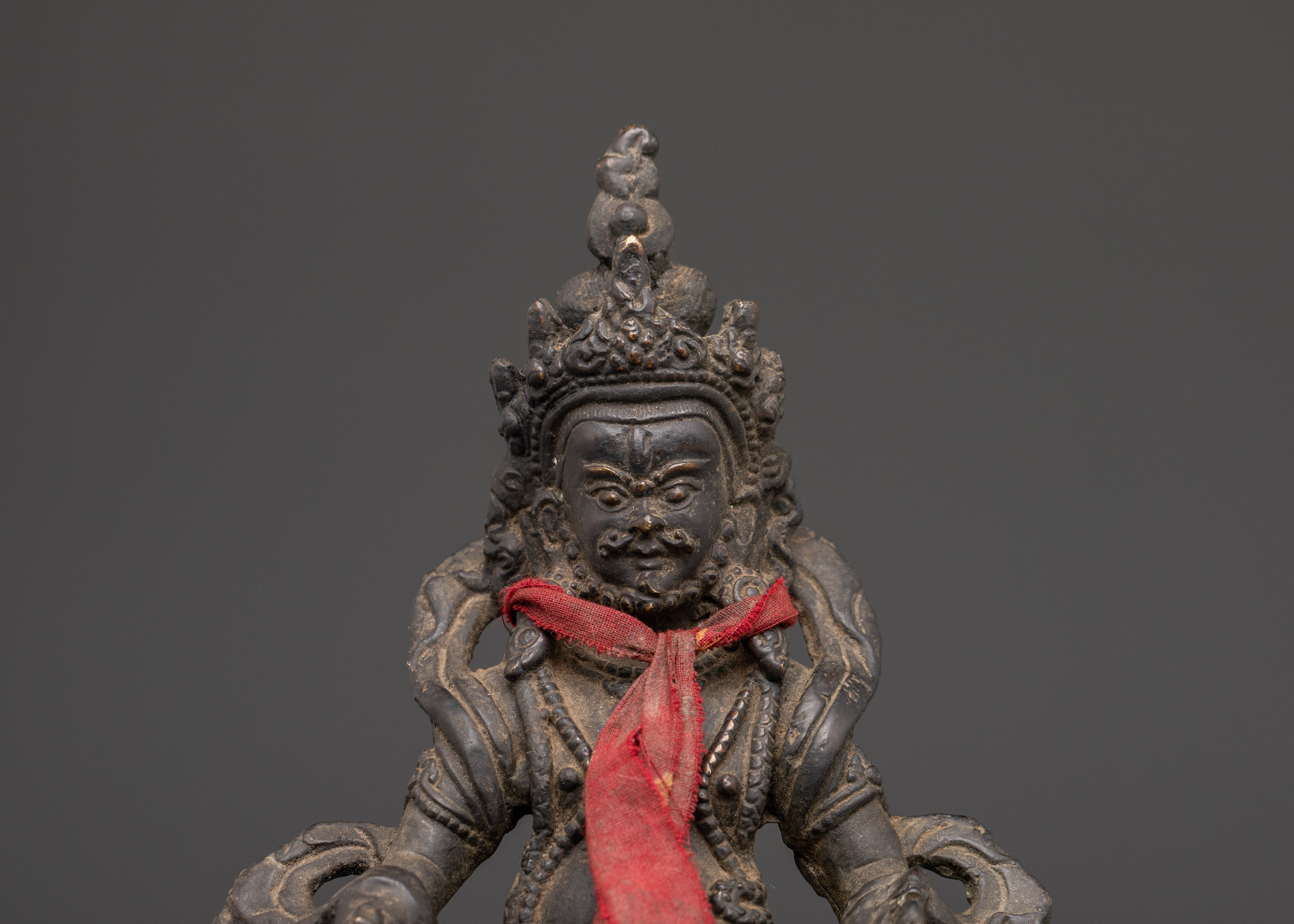 Spiritual Wealth Deity Dzambhala Statue | Figurine for Shrine, Altar and Dharma Decor