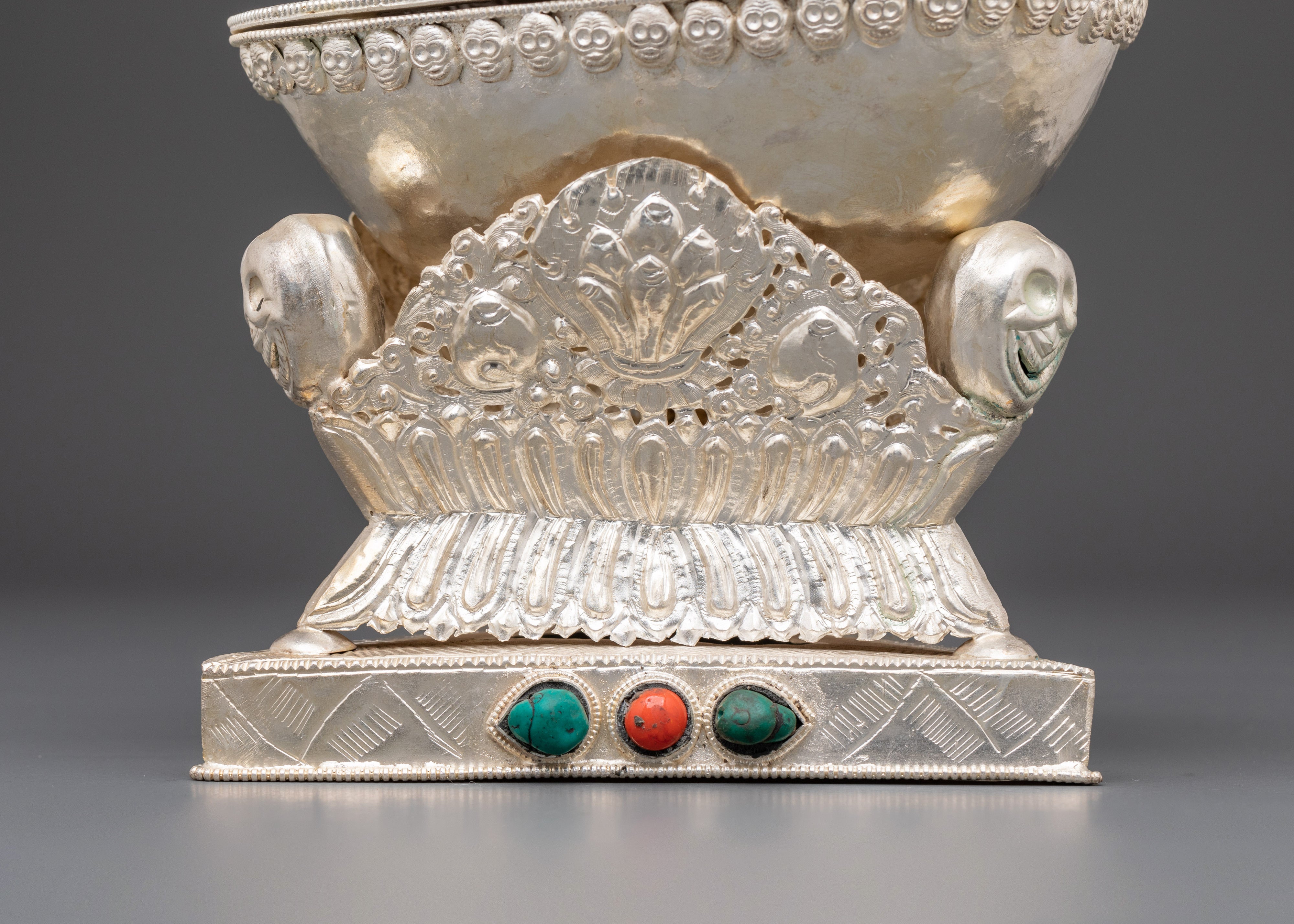 Tibetan Kapala Ceremonial Cup |  Buddhist Rituals & Tantric Offerings