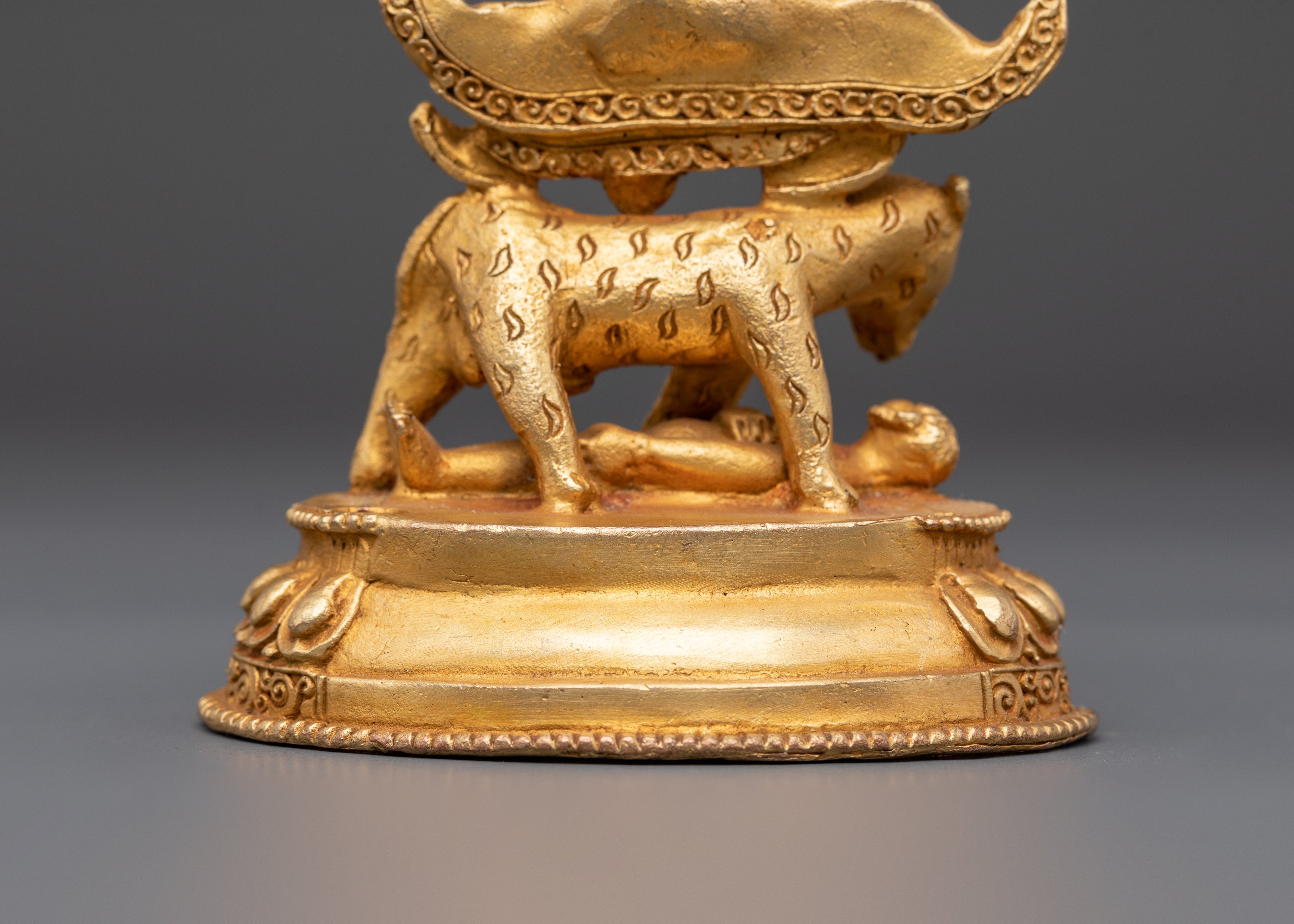 Sacred Protector Deity Dorje Drollo Statue | Tibetan Guardian Sculpture