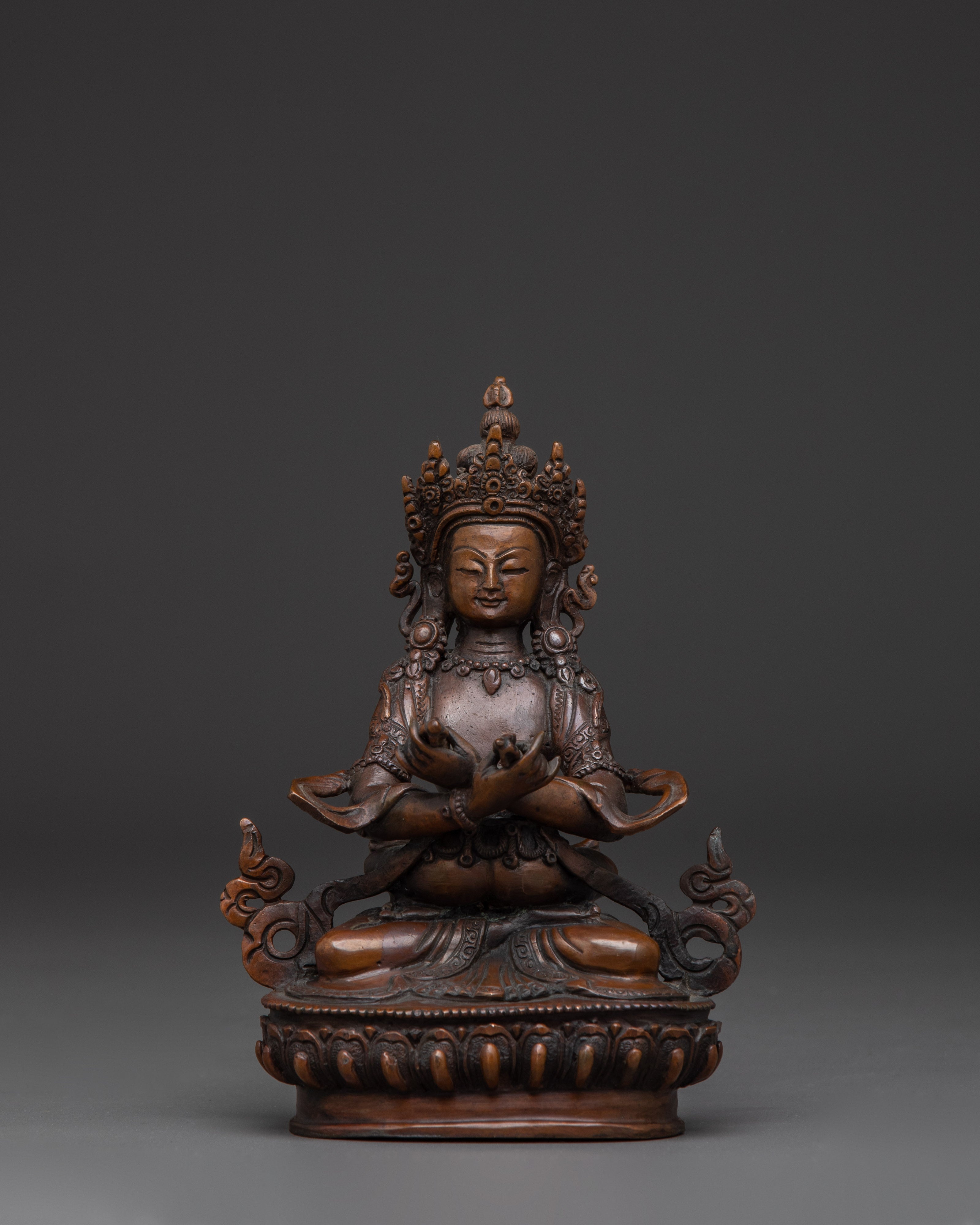 Oxidiized Statue of Primordial Buddha Vajradhara | Union of Wisdom and Compassion