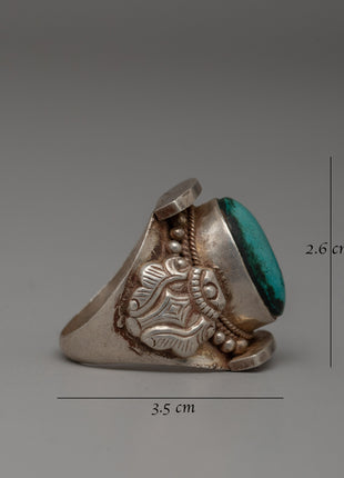 Sterling Silver and Turquoise Ring |  Perfect for Personal Ornamentation or a Meaningful Gift