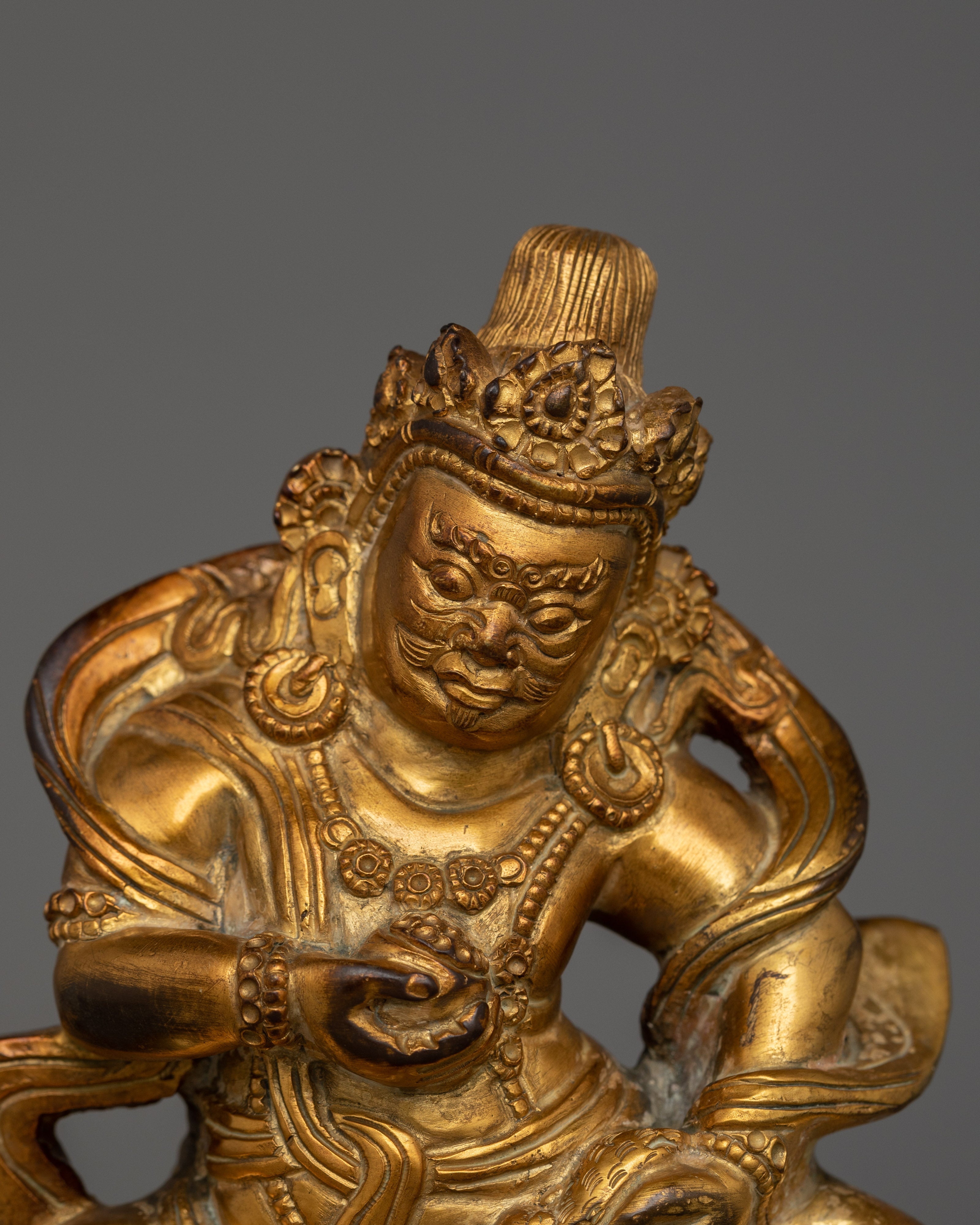 Handmade Statue of Dzambhala Deity | The Wealth Deity of Prosperity and Abundance
