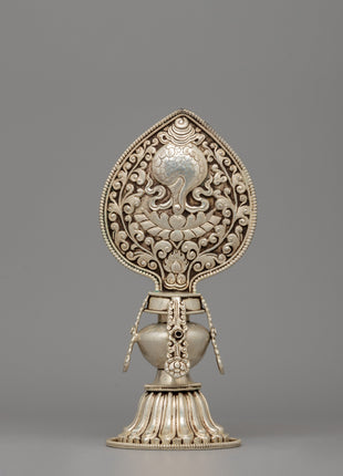 Buddhist Eight Auspicious Symbols in Electro Silver-Plated | Spiritual Blessings