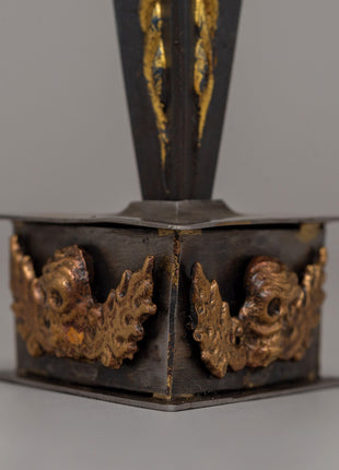 Ritual Dagger Phurba Tibetan Artwork | Energy Cleansing Craftsmanship