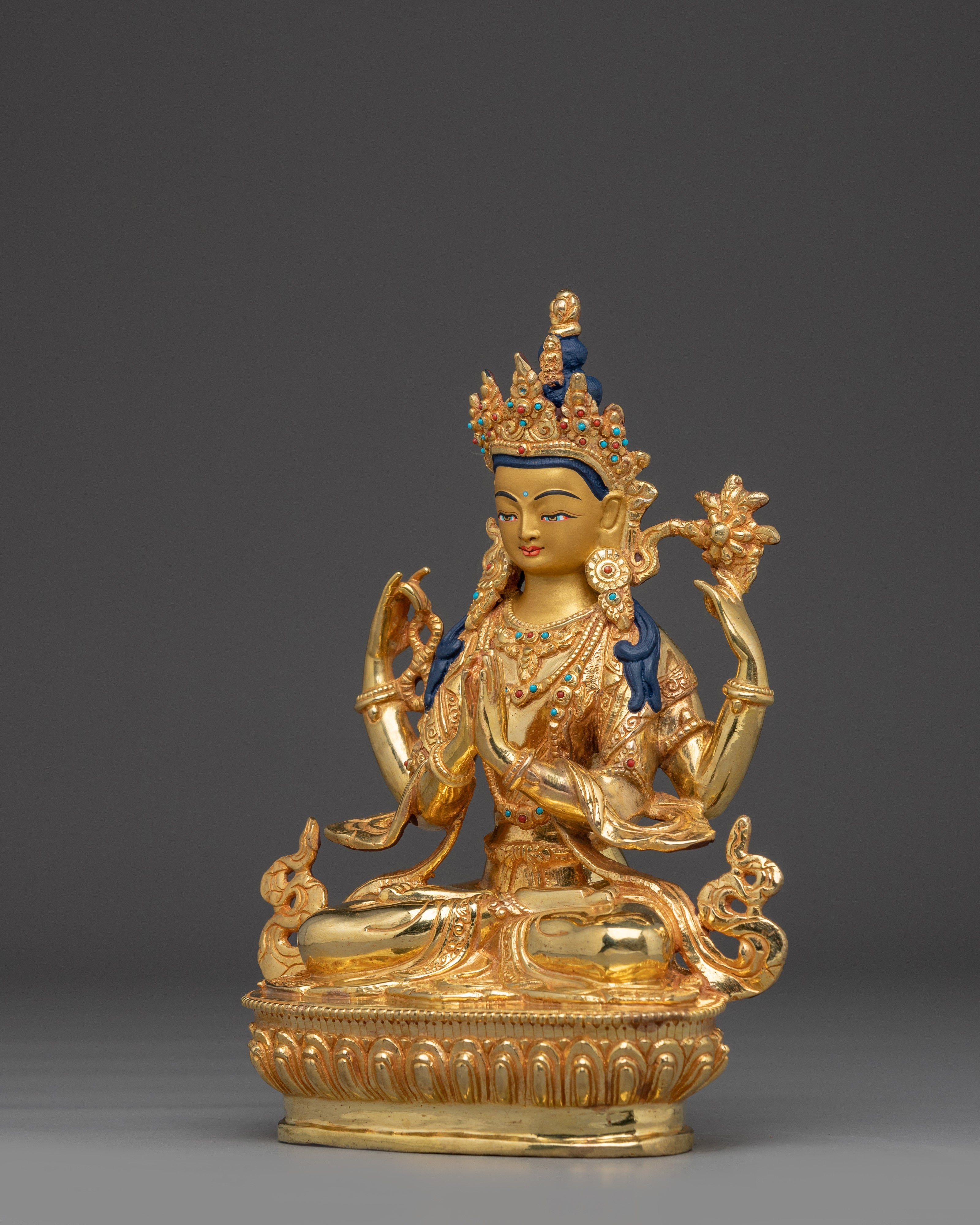 Peaceful Compassionate Chenrezig Statue | Compassion Bodhisattva Avalokiteshvara