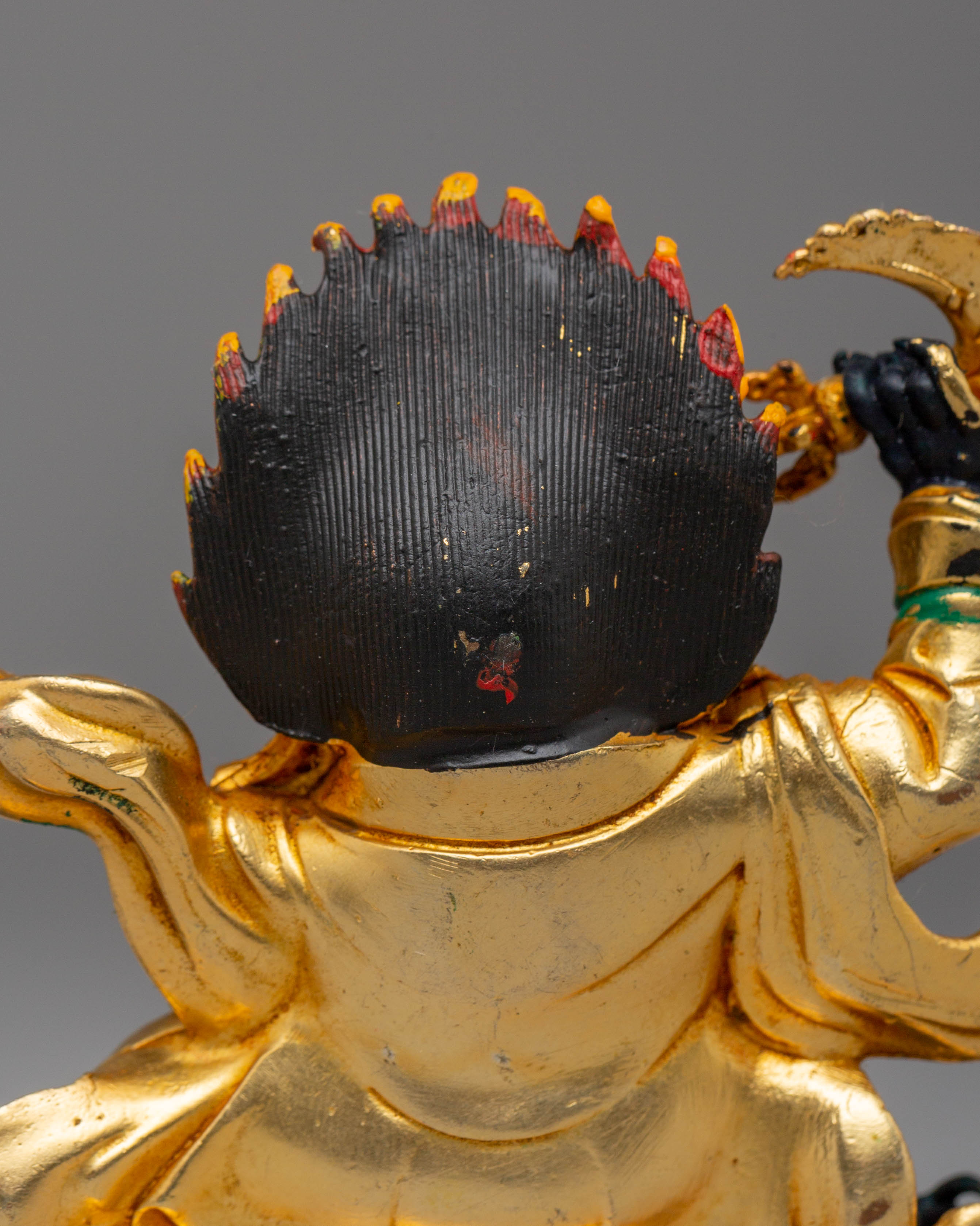 Handcrafted Mahakala Bernagchen Sculpture | Buddhist Shrine Decor