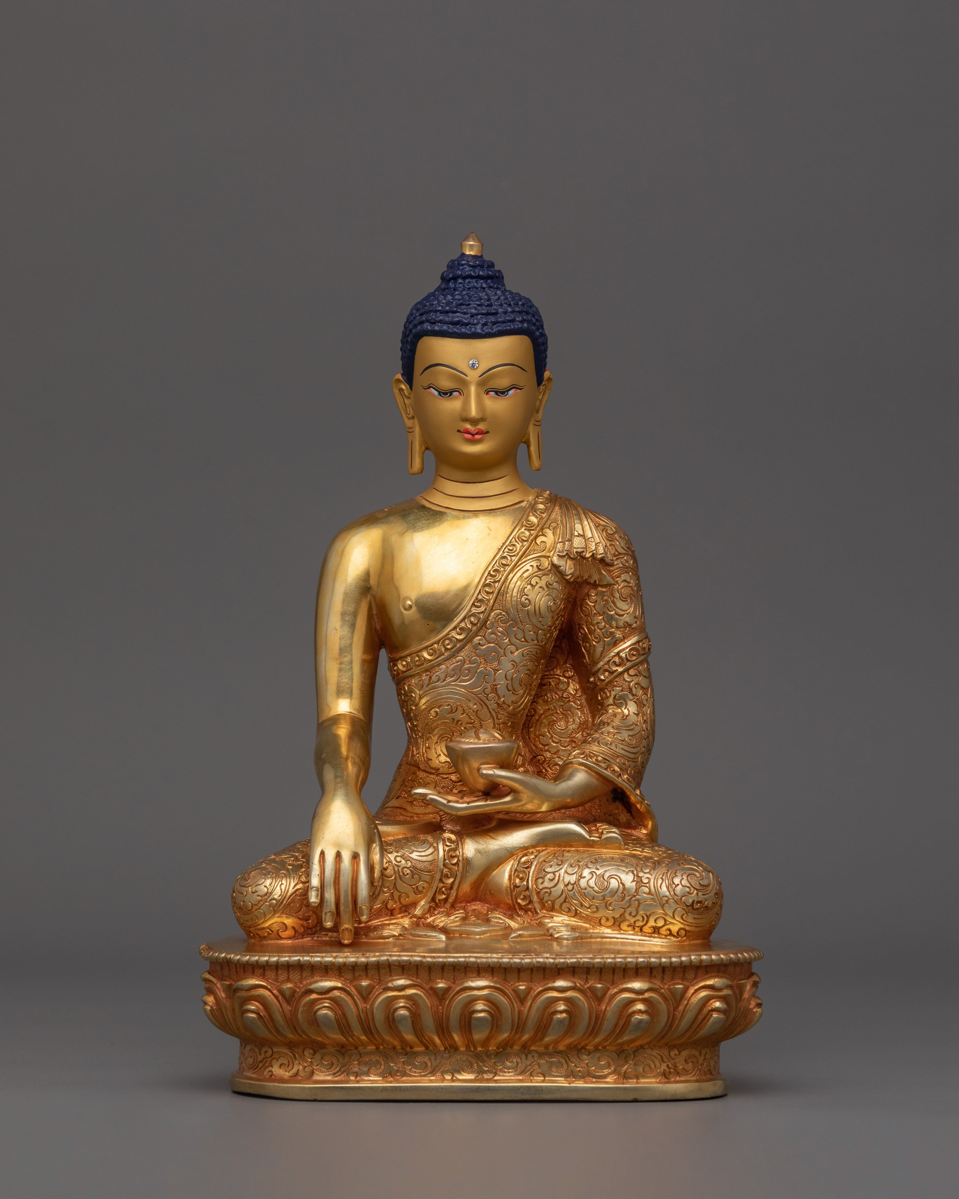 24K Gold Gilded Small Shakyamuni Buddha