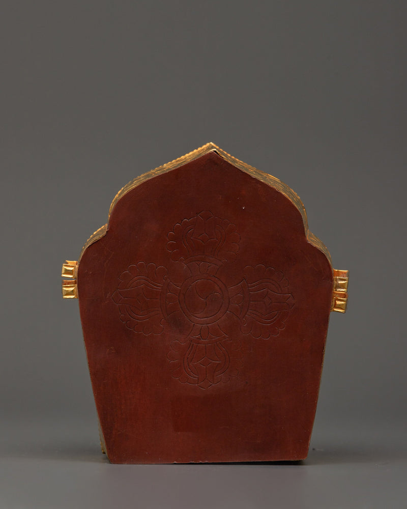 Precious Relic Holder Ghau Box | Beautiful Gold-Plated Copper Body