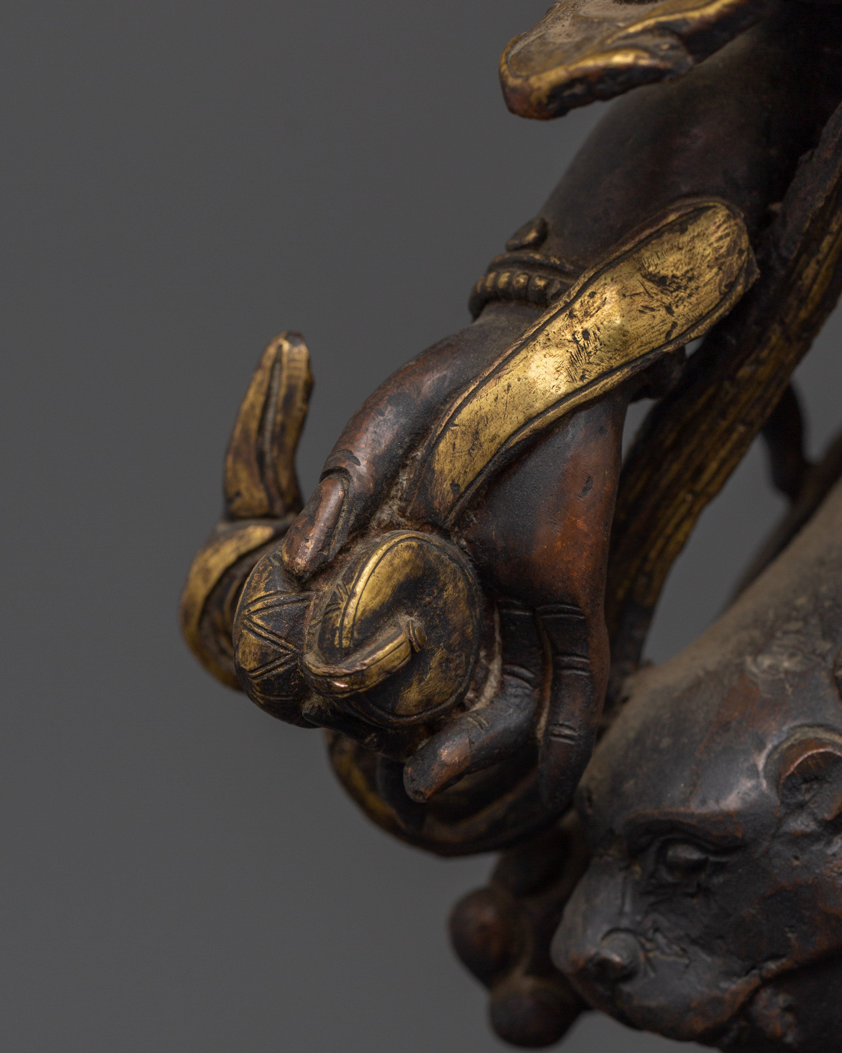 Copper Mahakala Statue | Buddhist Protector Deity