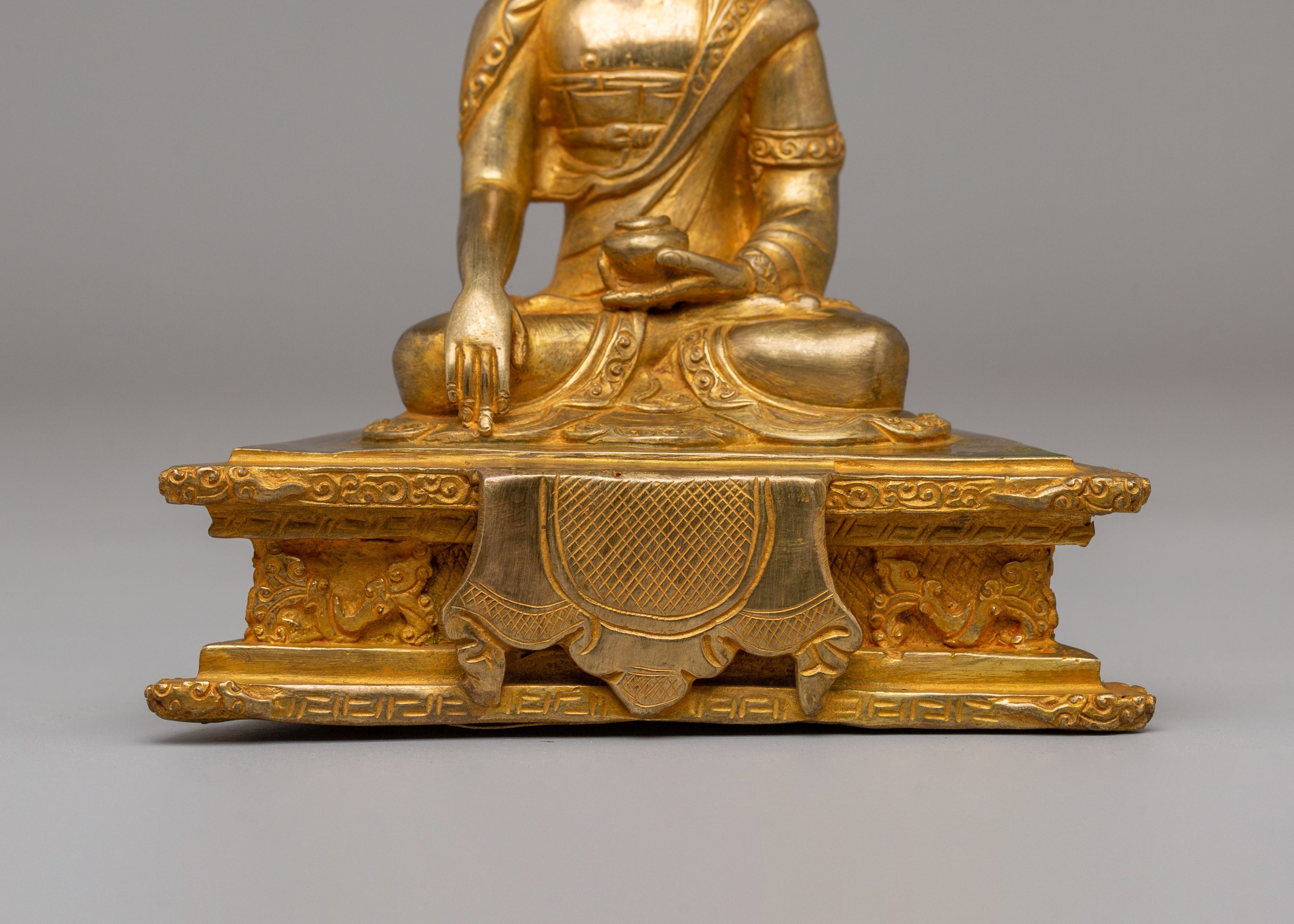 Handcrafted Buddha Shakyamuni Sculpture | Traditional Tibetan Buddhist Art