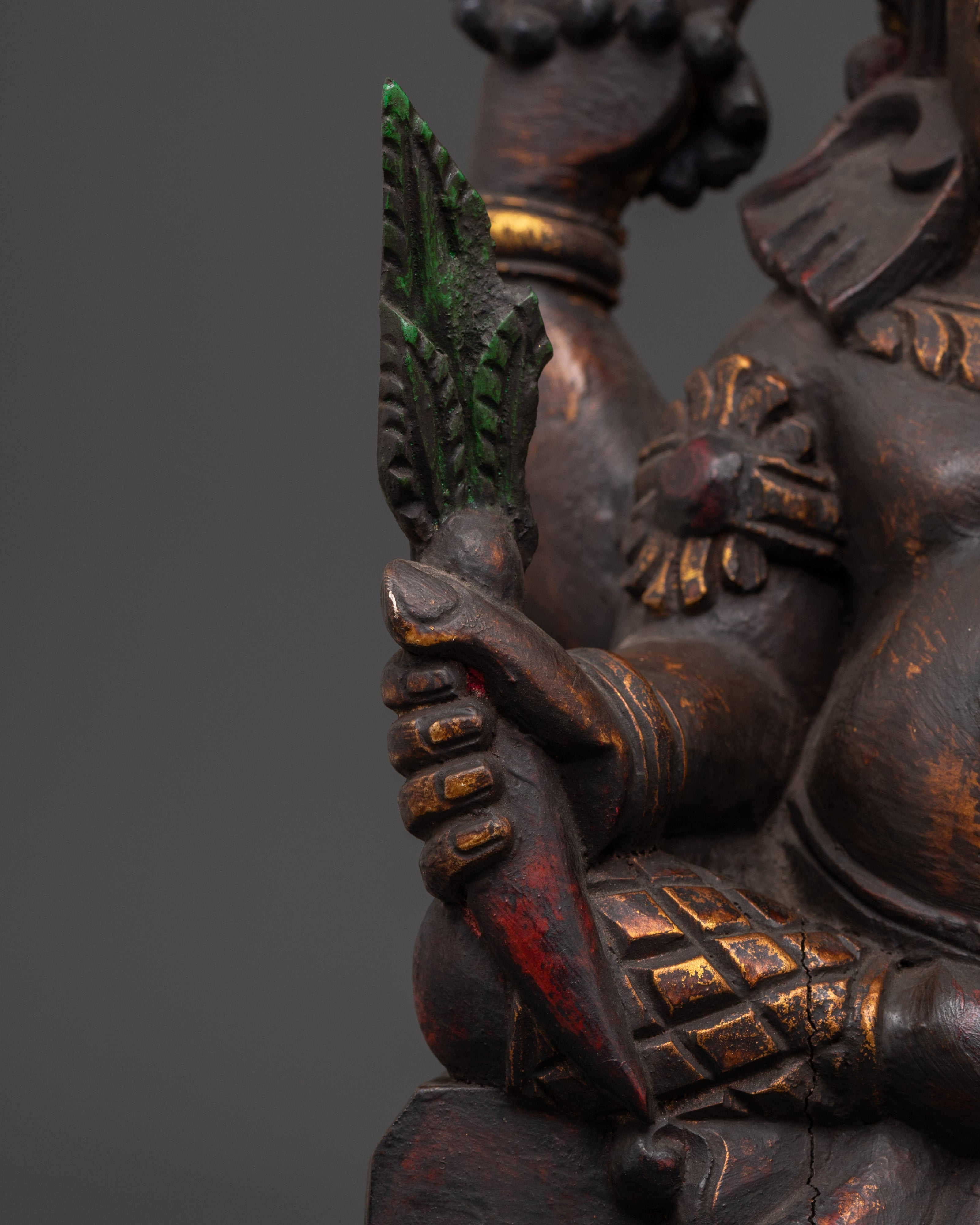 Divine Symbol of Wisdom Ganesha Sculpture | Hindu Elephant God Statue