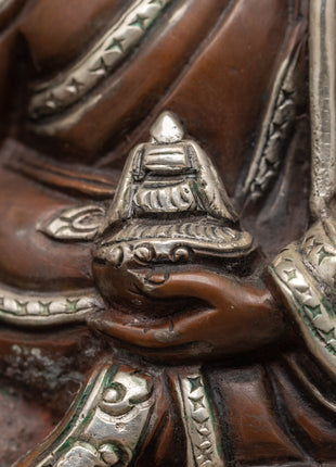 Guru Padmasambhava Tantric Master Sculpture | Tibetan Himalayan Art Work