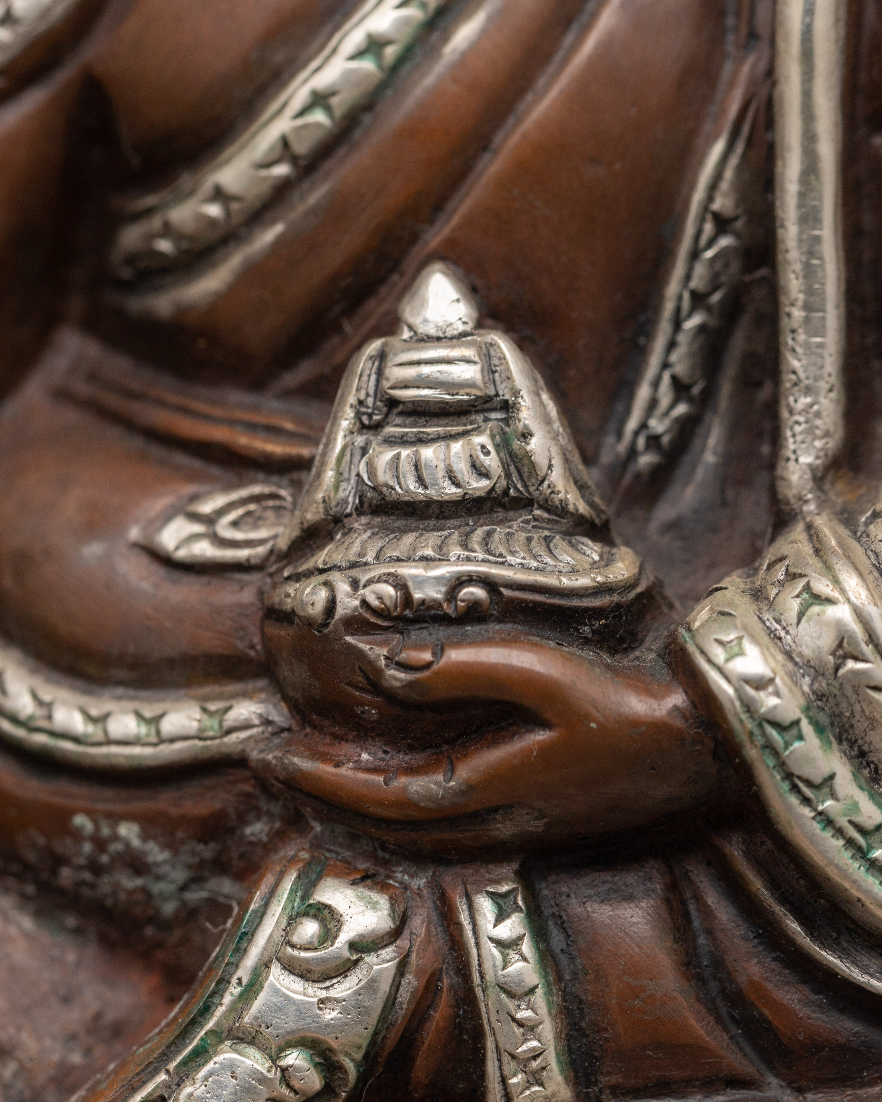 Guru Padmasambhava Tantric Master Sculpture | Tibetan Himalayan Art Work