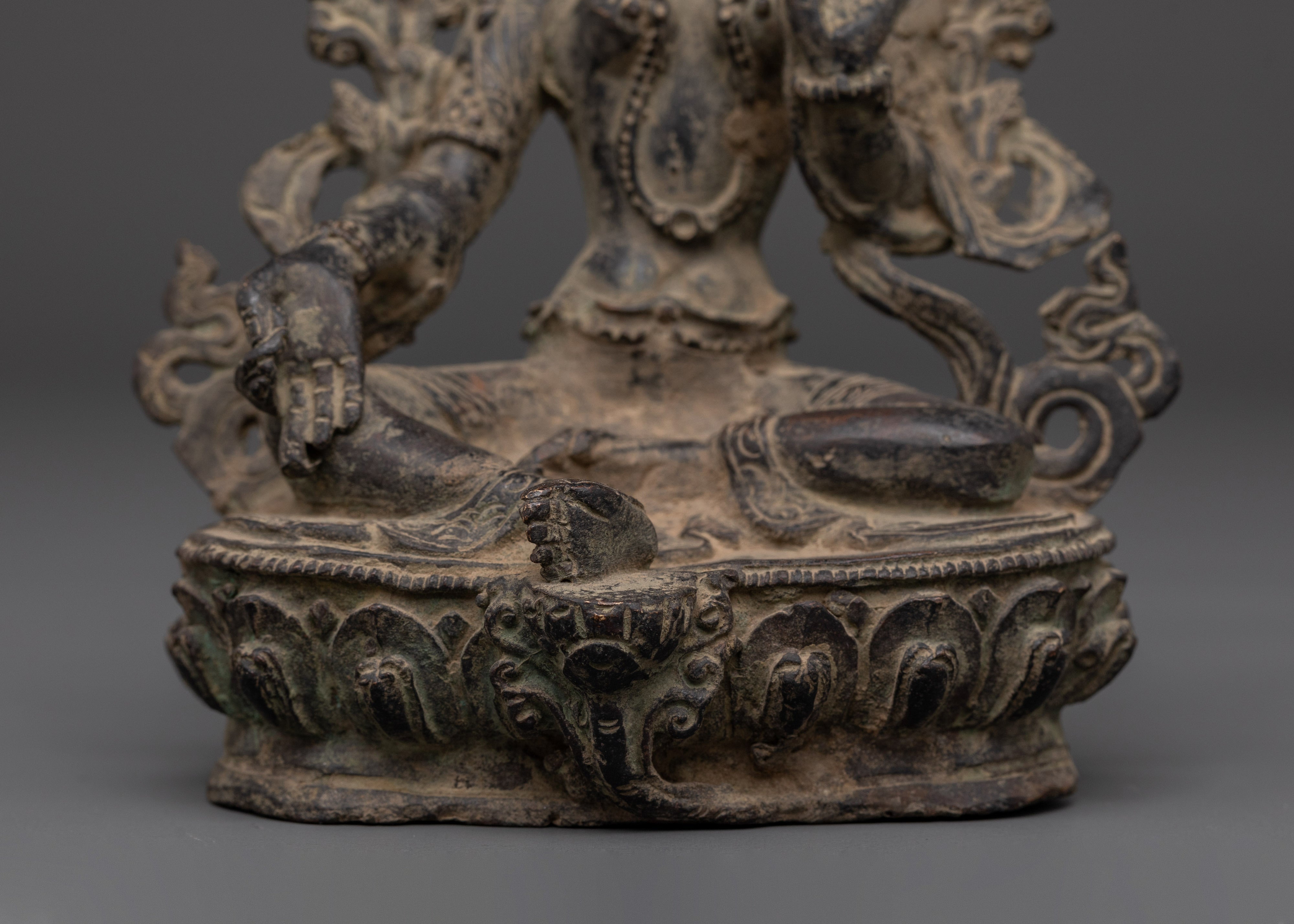 Green Tara Holding a Lotus of Compassion | A Symbol of Healing and Protection