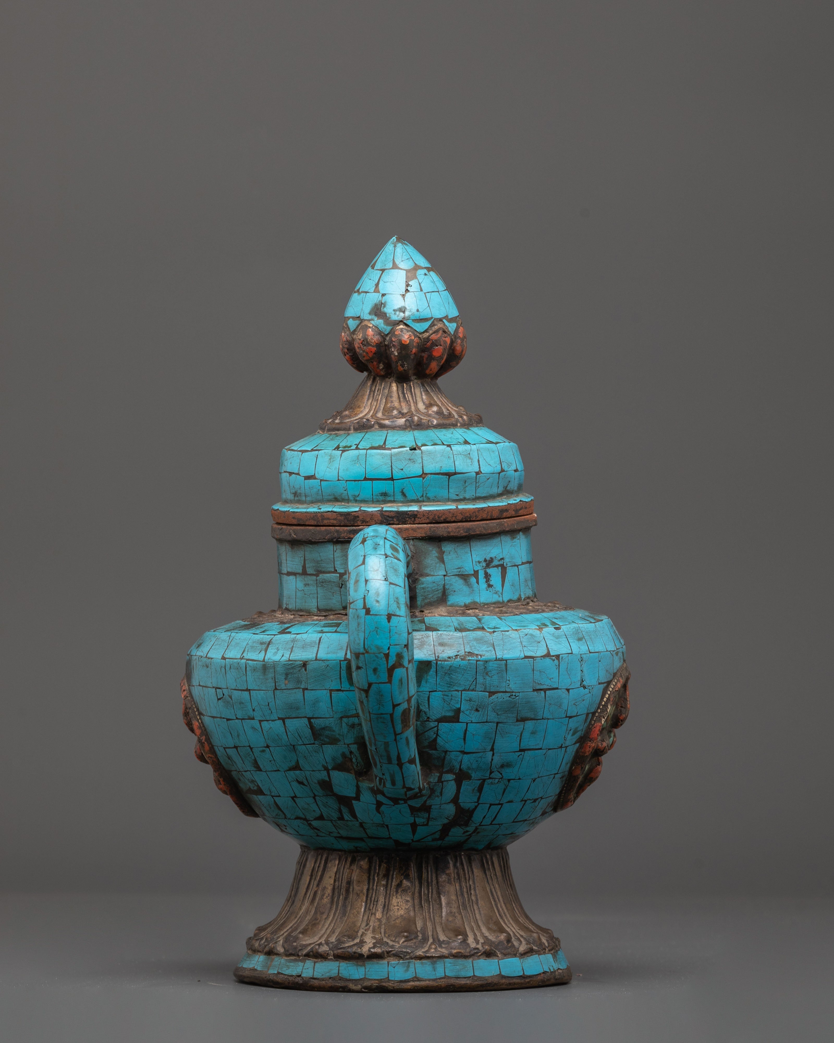 Tibetan Brass Tea Pot | Handcrafted Ritual Tea Pot